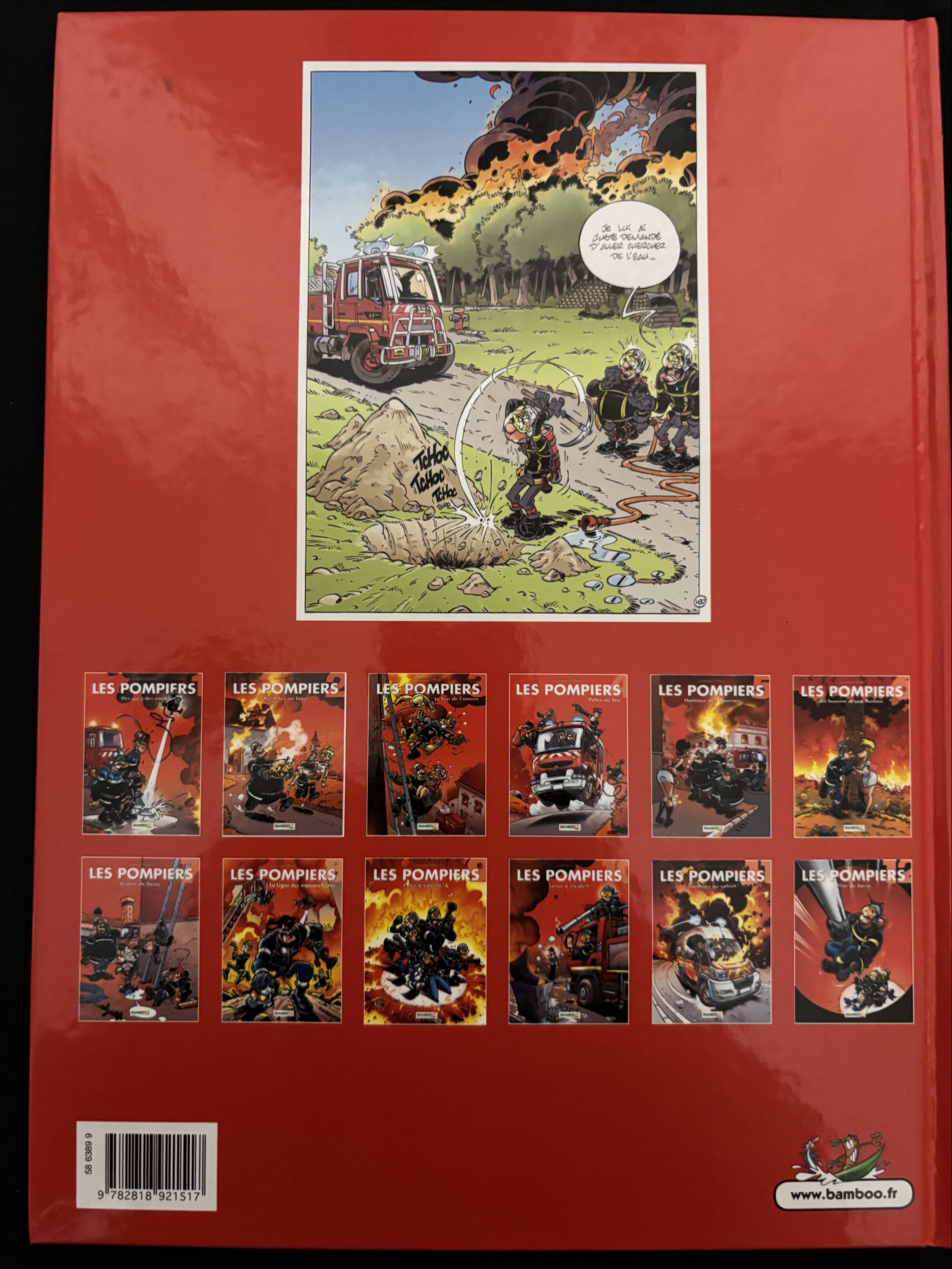 Bd dédicacée - Les pompiers - Pilier de barre - Tome 12 - Stédo - EO - 2012 - TTBE- Bamboo