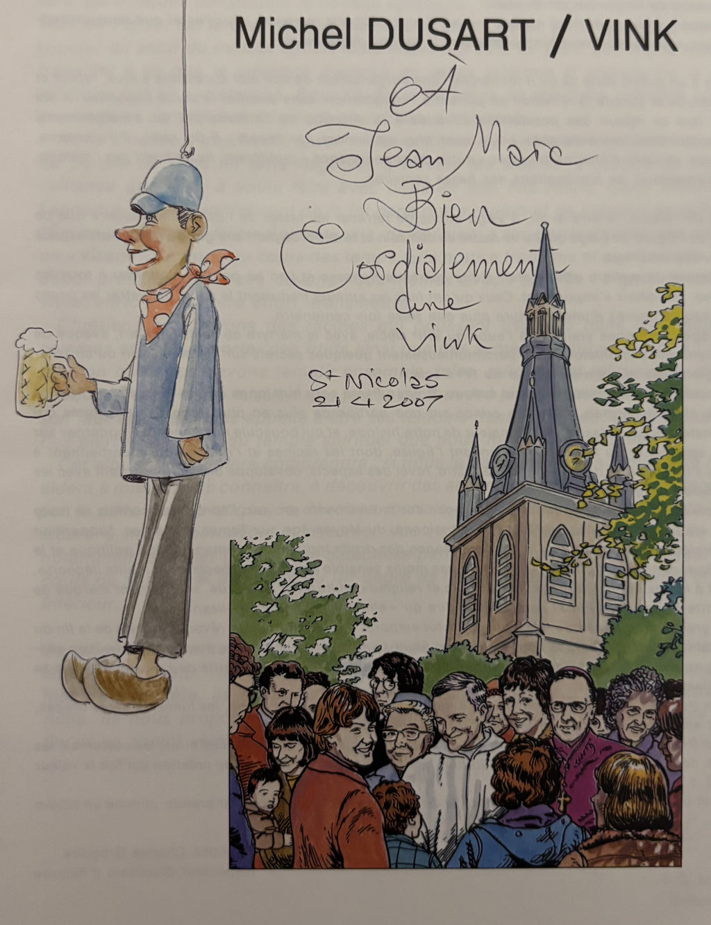 Bd dédicacée - Pays de Liège - Vie d'une église - Vink - EO - 1984 - TTBE - I.S.C.P