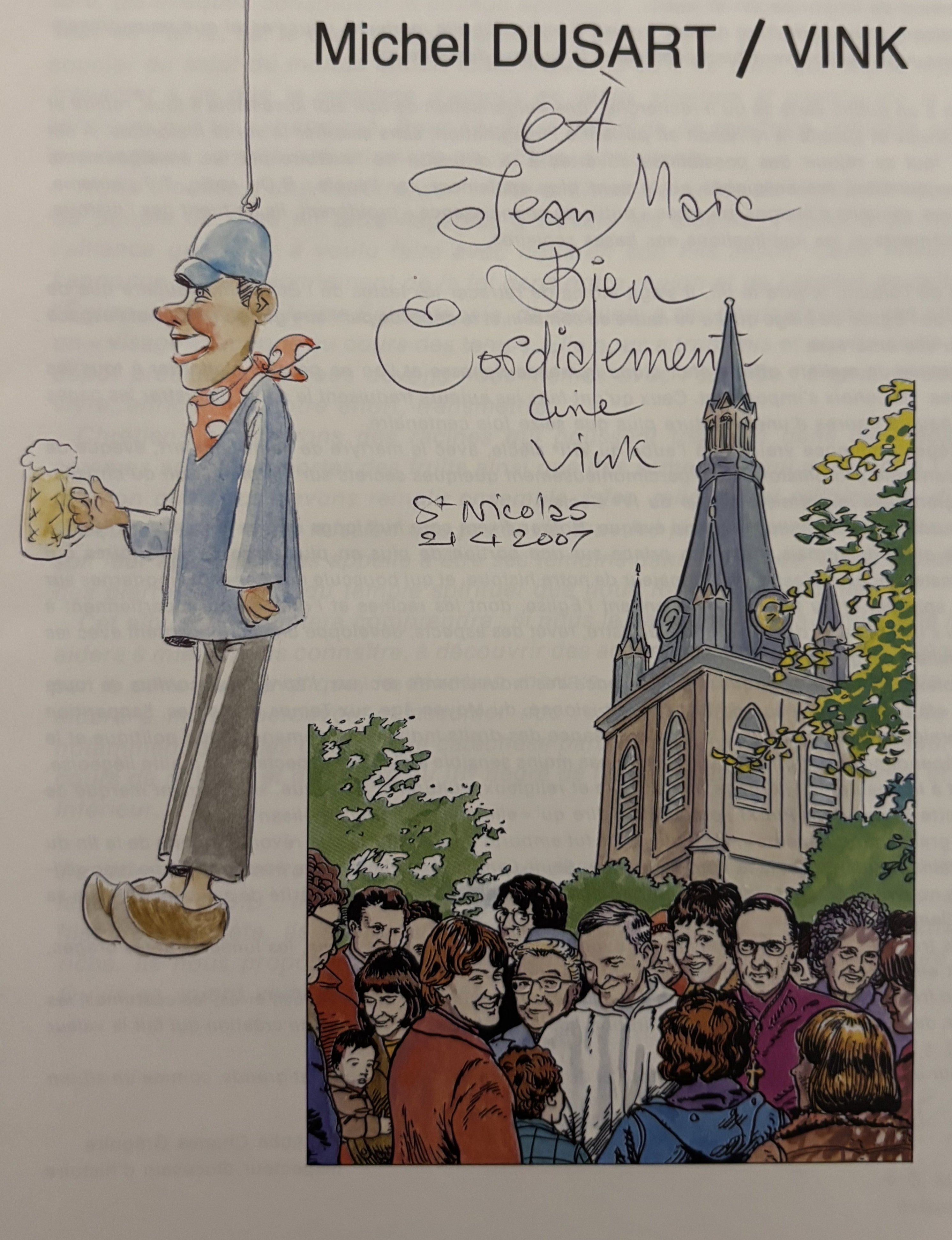 Bd dédicacée - Pays de Liège - Vie d'une église - Vink - EO - 1984 - TTBE - I.S.C.P
