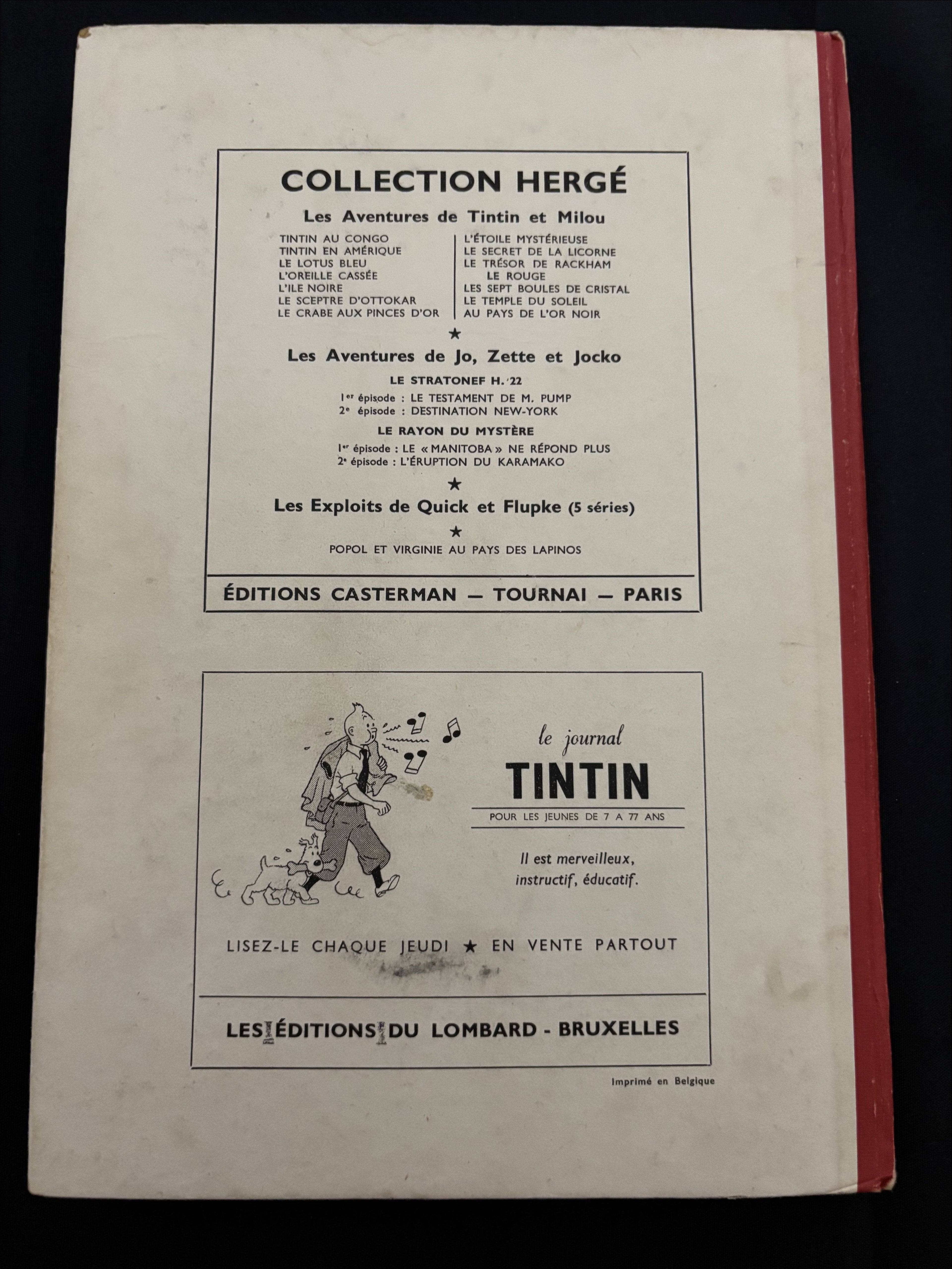 Bd - Le journal de Tintin- Numéro 18 - EO - 1963 - TTBE - Lombard