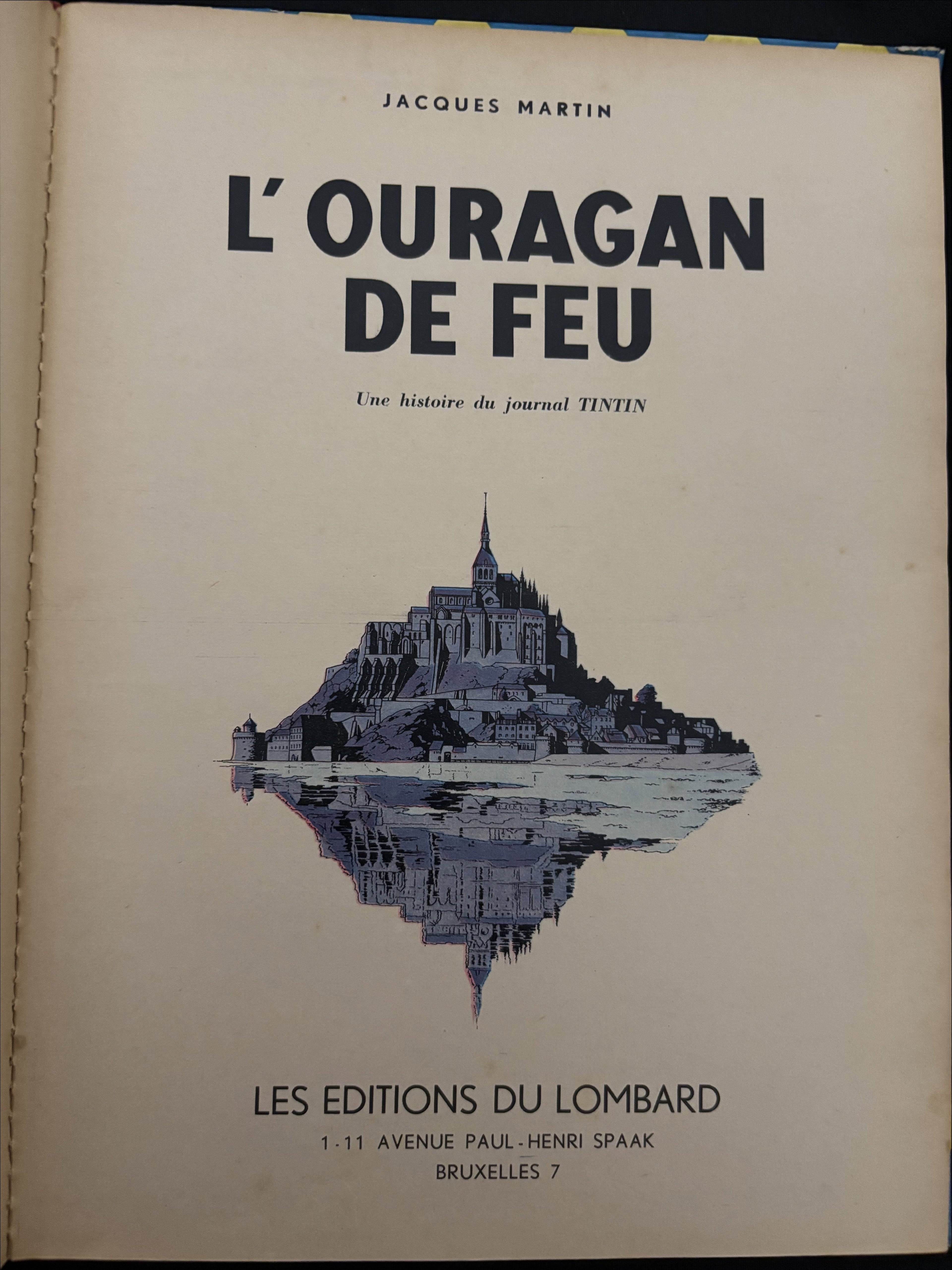 Bd - Lefranc- L'ouragan de feu - Jacques Martin - EO - 1961 - TTBE - Lombard