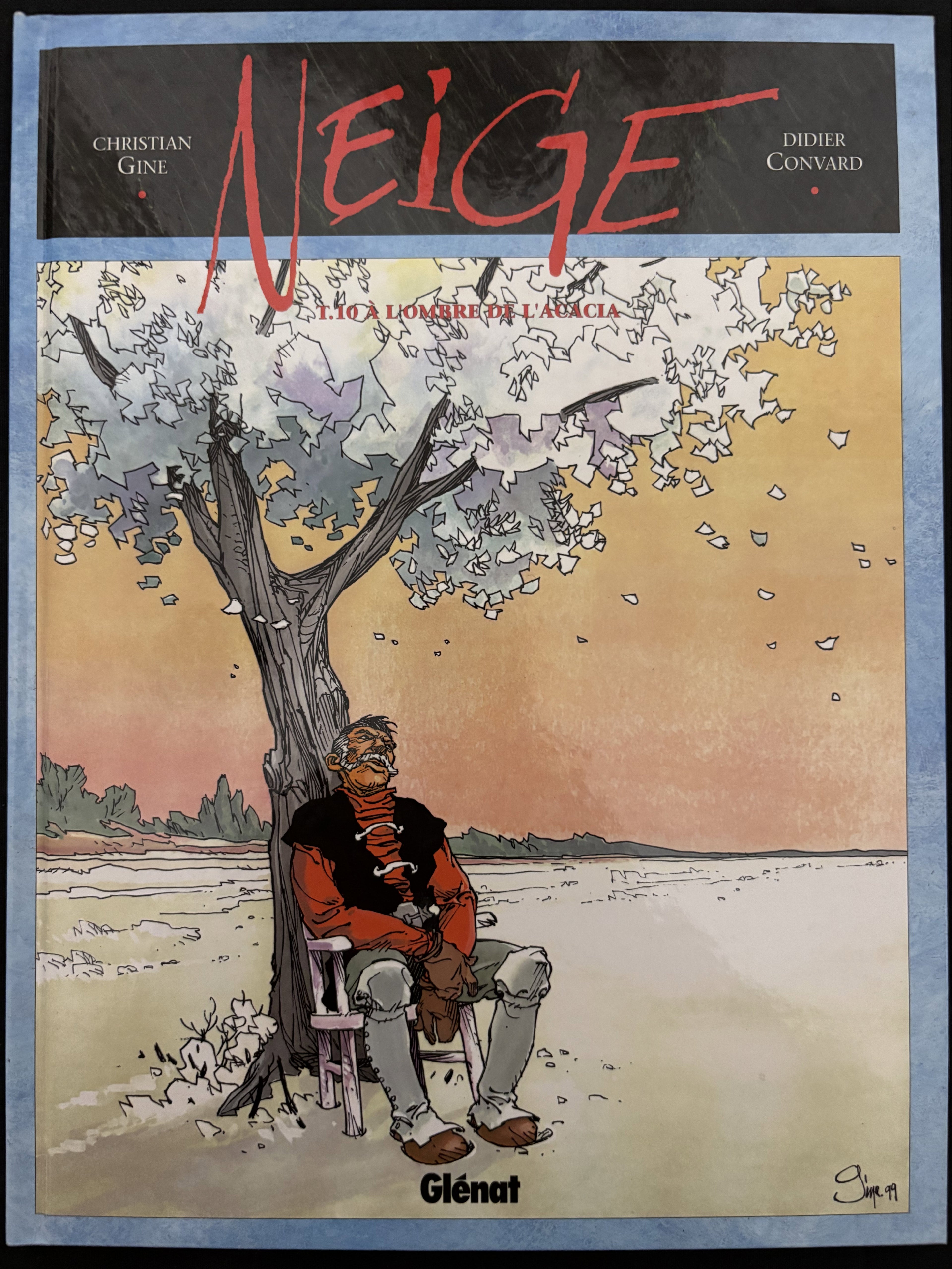 Bd - Neige - À l'ombre de l'acacia - Tome 10 - Gine- EO - 1999 - TTBE - Glénat