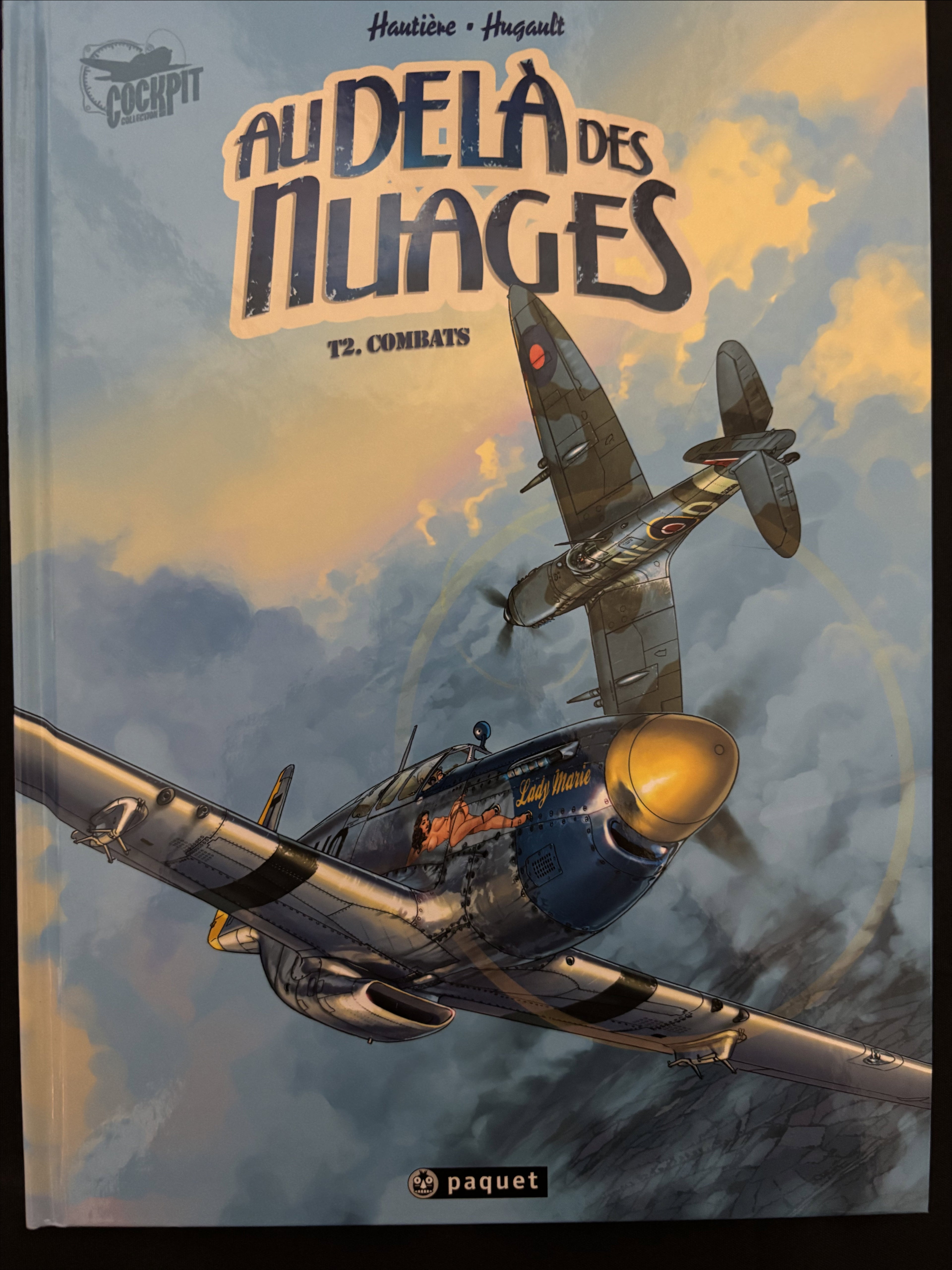 Bd - Collection Cockpit - Au-delà des nuages - Combats - Tome 2 - Hugault - EO - 2007 - TTBE - Paquet