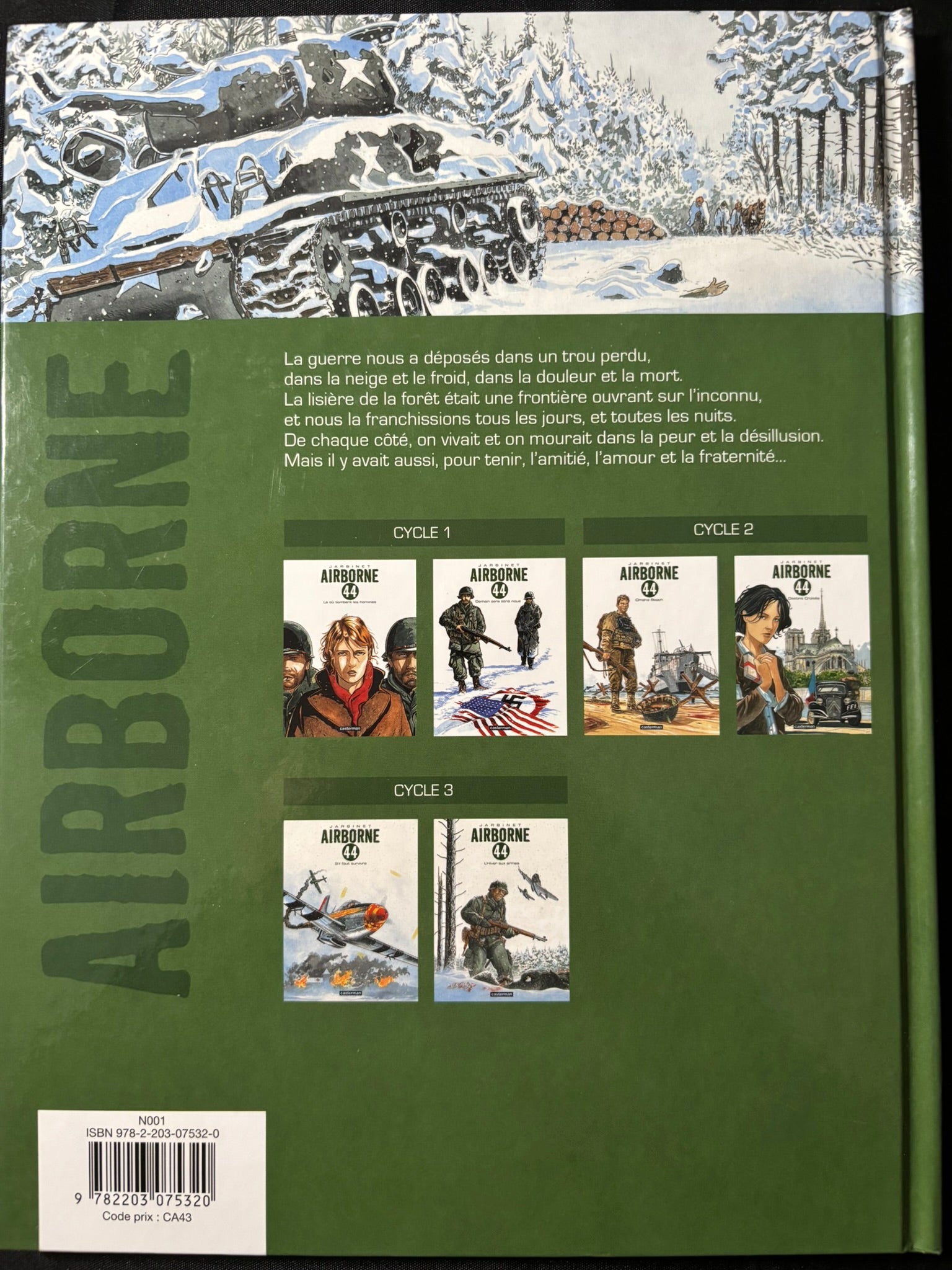 Bd - Airborn 44 - L'hiver aux armes - Tome 6 - Jarbinet - EO - 2015 - TTBE - Casterman