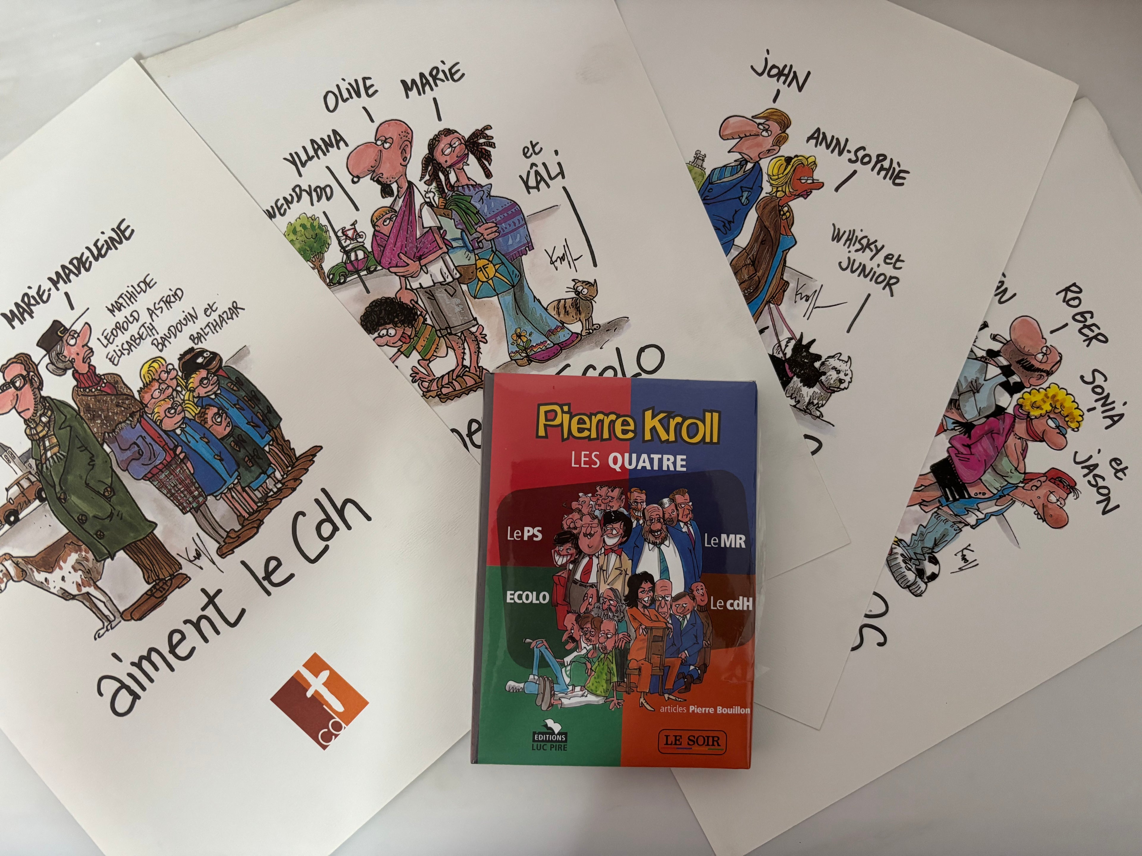 Bd - Pierre Kroll - Les quatres - Petits dessins Hors Série - EO - 2003 - TBE - Luc Pire