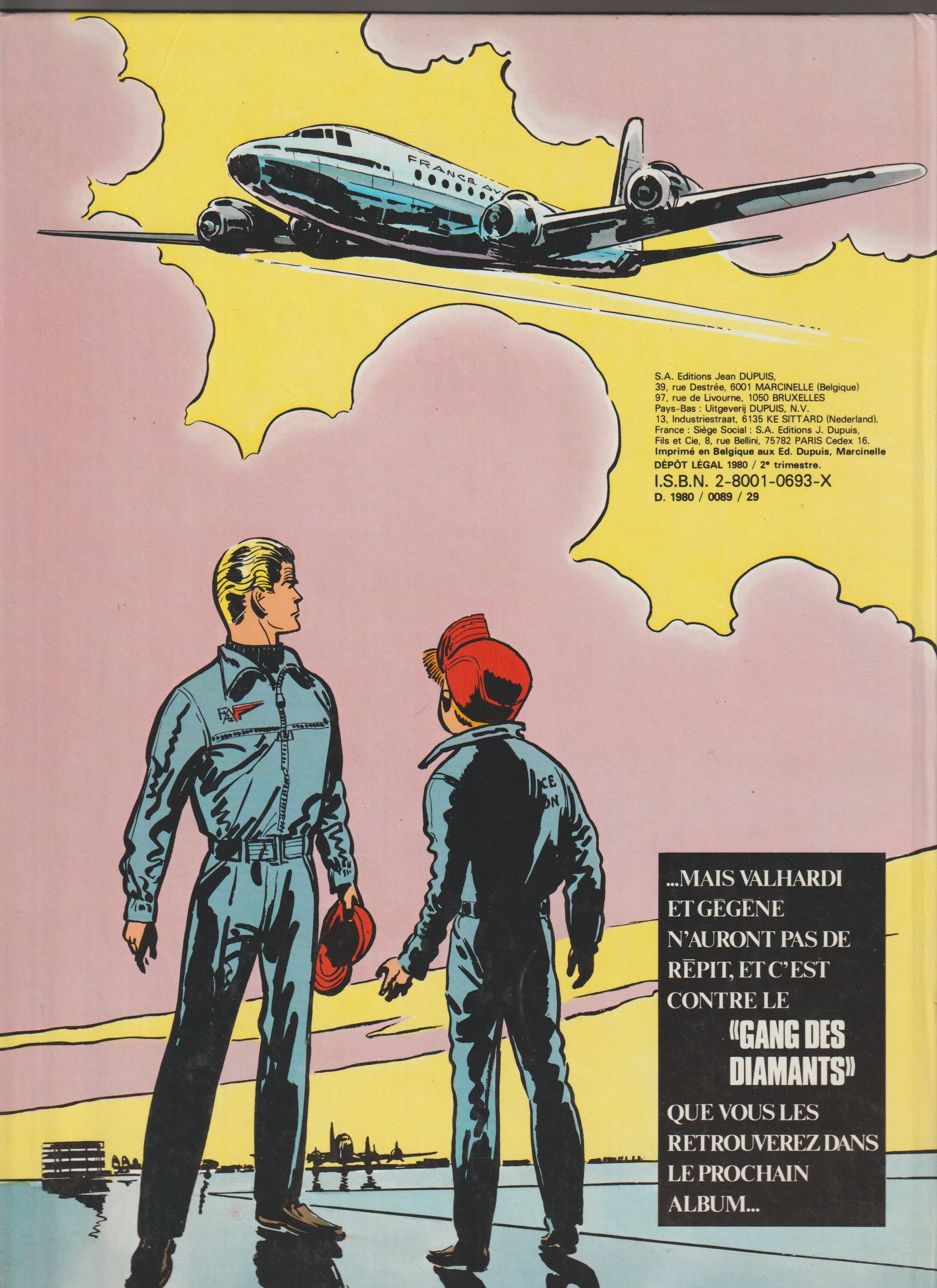 Bd - Les aventures de Jean Valhardi - Soleil noir - Tome 1 - Jijé - RE - 1980 - TBE - Dupuis