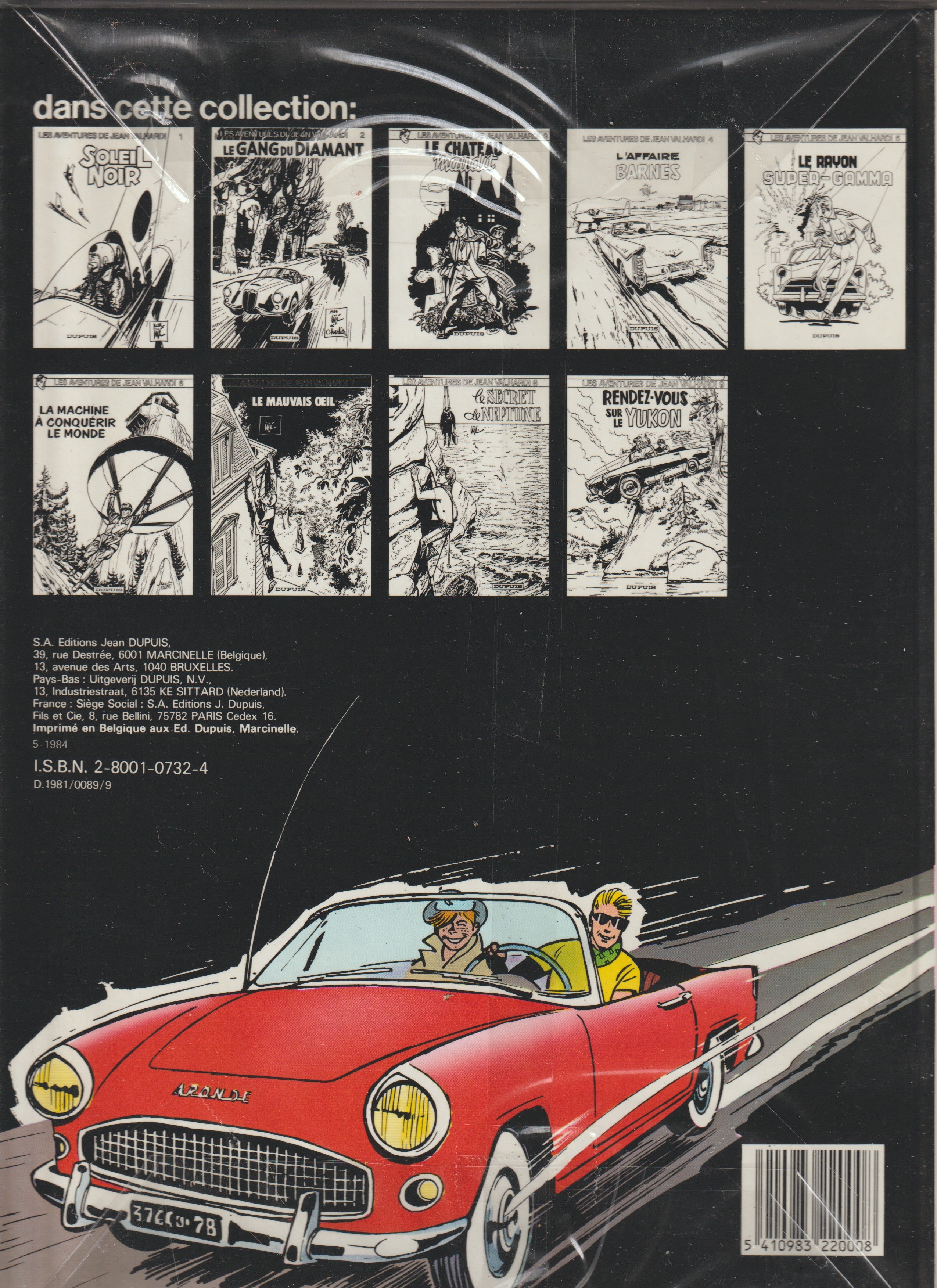 Bd - Les aventures de Jean Valhardi - Le gang du diamant - Tome 2 - Jijé - RE - 1981 - TTBE - Dupuis