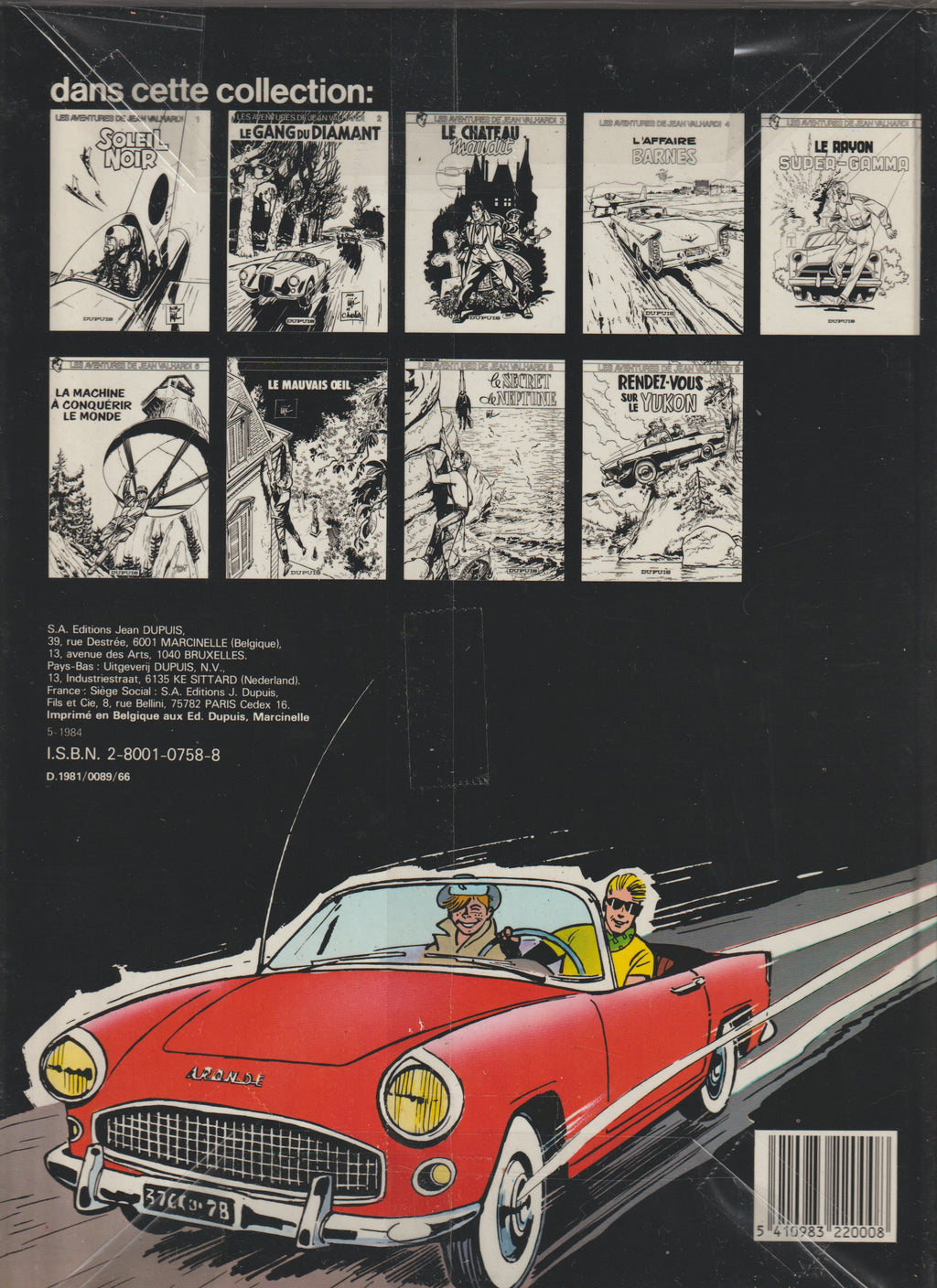 Cómic - Las aventuras de Jean Valhardi - El castillo maldito - Tomo 3 - Jijé - RE - 1981 - TTBE - Dupuis