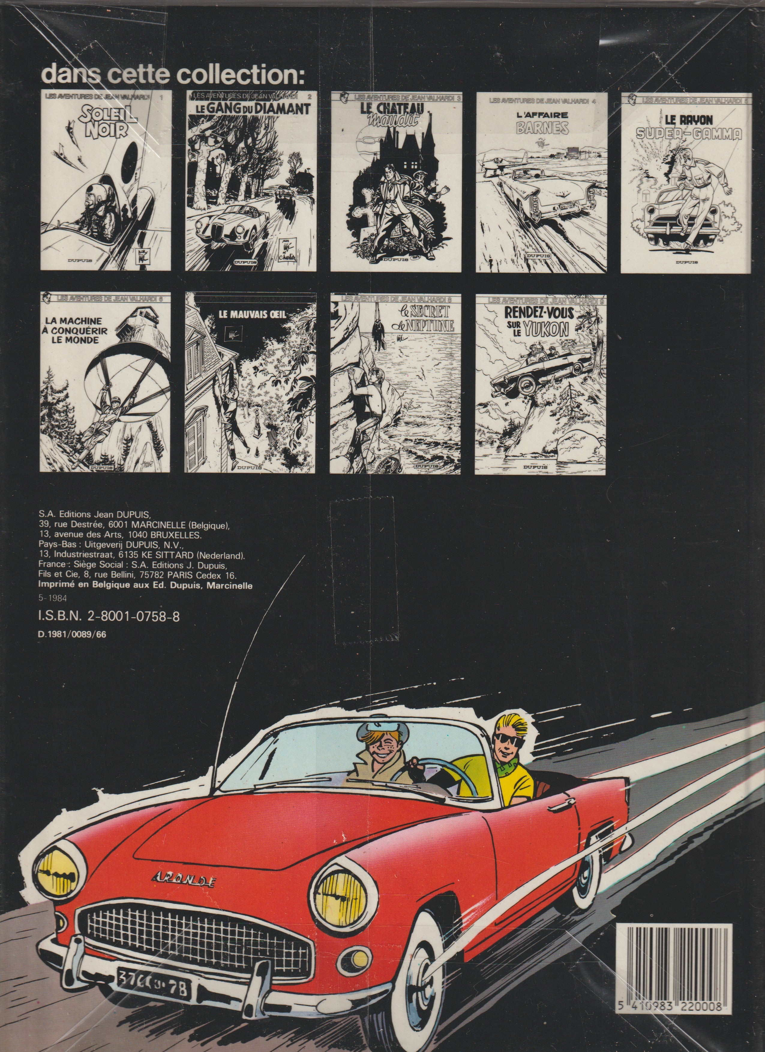Bd - Les aventures de Jean Valhardi - Le château maudit - Tome 3 - Jijé - RE - 1981 - TTBE - Dupuis