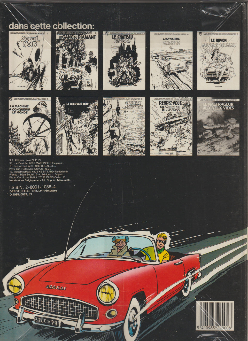 Bd - Les aventures de Jean Valhardi - Le retour de Valhardi - Tome 11 - Jijé - RE - 1985 - TTBE - Dupuis