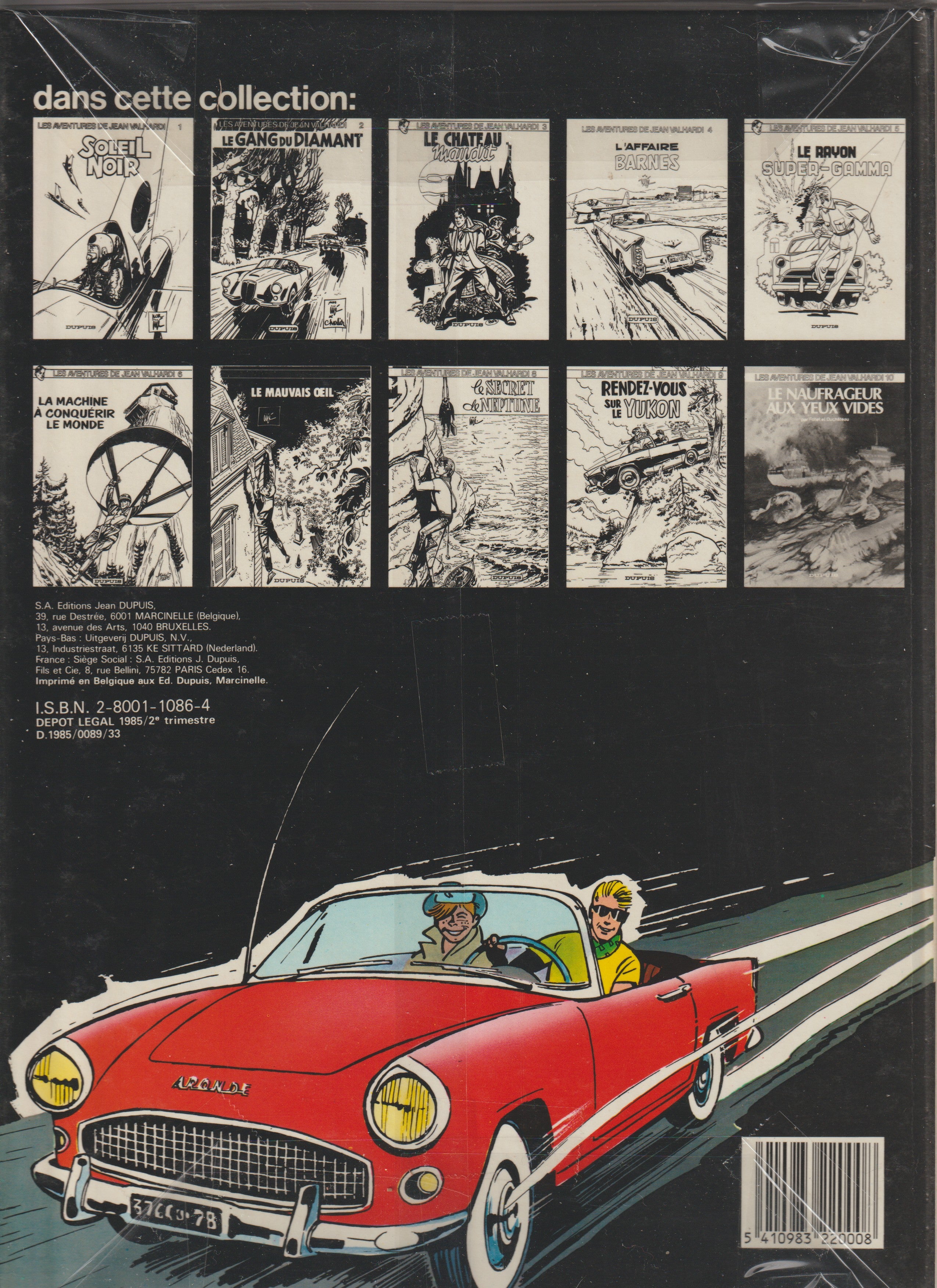 Bd - Les aventures de Jean Valhardi - Le retour de Valhardi - Tome 11 - Jijé - RE - 1985 - TTBE - Dupuis