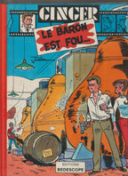 Bd - Ginger - Le baron est fou - Tome 3 -  Jidéhem - EO - 1984 - TTBE - Bedescope