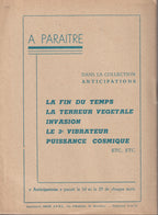 Livre science-fiction - Collection Anticipations - Livrets 1 à 13  - EO - 1945/1946- TBE- La Lucarne