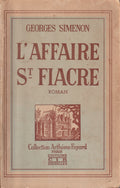 Livre - Georges Simenon - L'affaire St Fiacre - EO - 1931 - BE - CIR