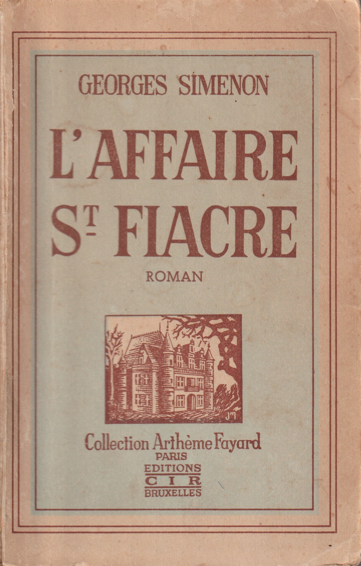 Livre - Georges Simenon - L'affaire St Fiacre - EO - 1931 - BE - CIR