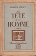 Livre - Georges Simenon - La tête d'un homme - EO - 1931- BE - CIR