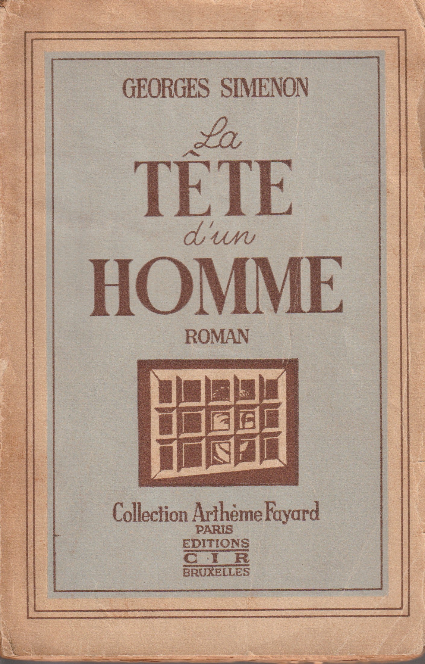 Livre - Georges Simenon - La tête d'un homme - EO - 1931- BE - CIR