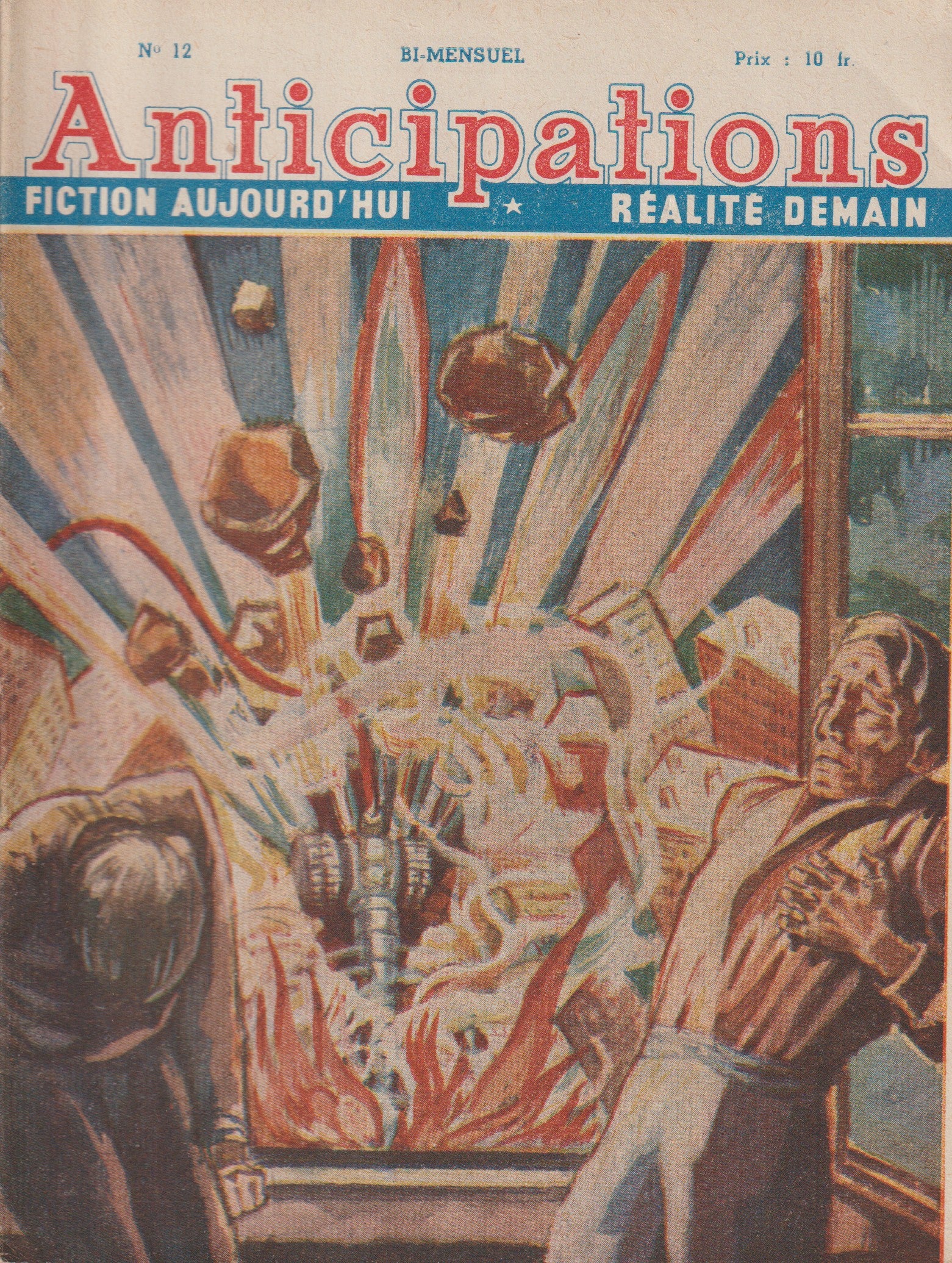 Livre science-fiction - Collection Anticipations - Livrets 1 à 13  - EO - 1945/1946- TBE- La Lucarne