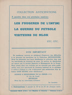 Livre science-fiction - Collection Anticipations - Livrets 1 à 13  - EO - 1945/1946- TBE- La Lucarne