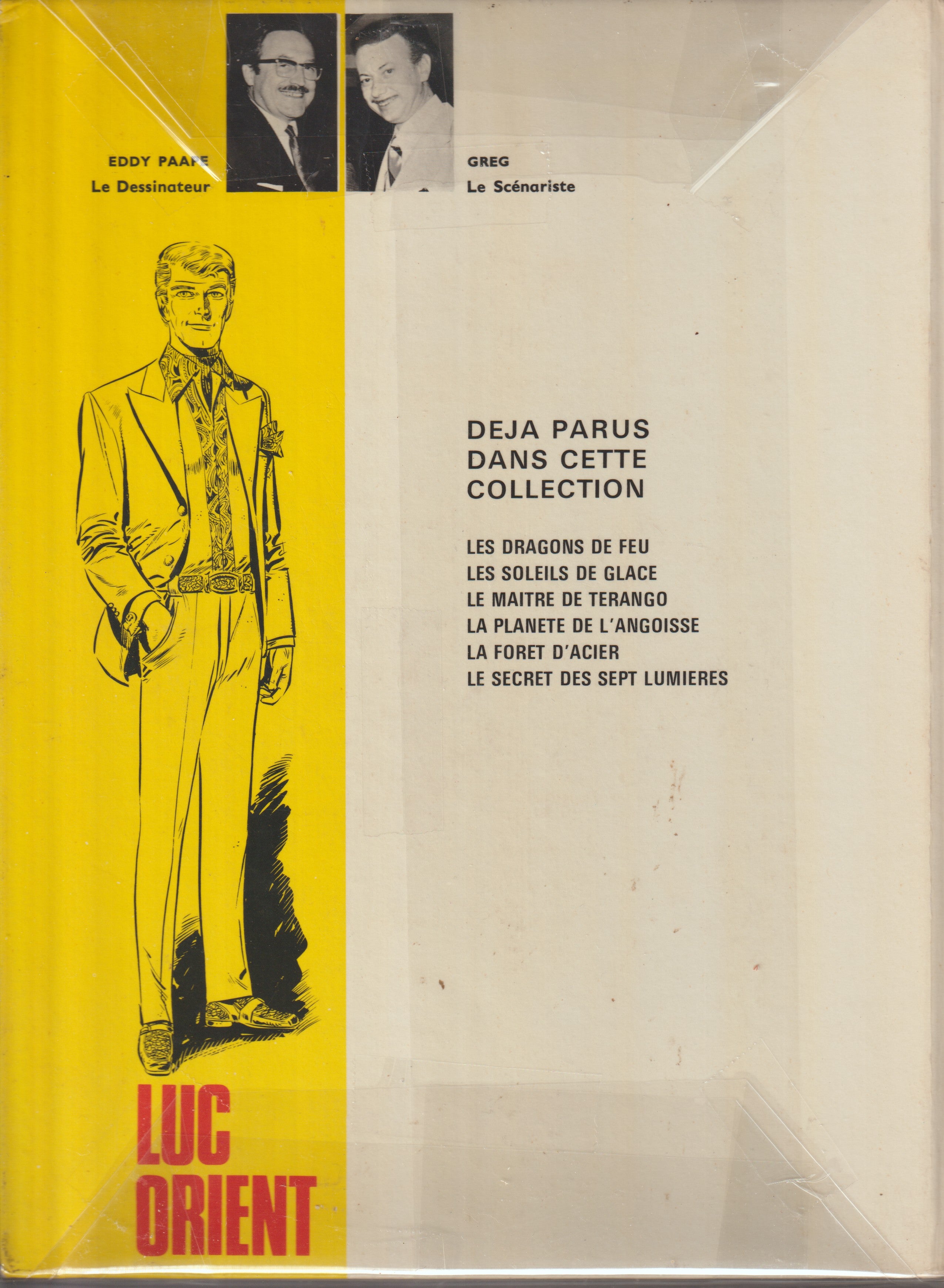 Bd - Luc Orient - Le secret des 7 lumières - Tome 6 - Paape - EO - 1974 - TTBE - Lombart