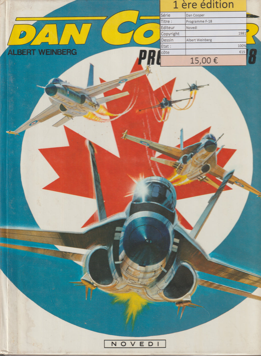 Bd - Dan Cooper - Programme F-18 - Tome 27 - Weinberg - EO - 1981 - TTBE - Novedi