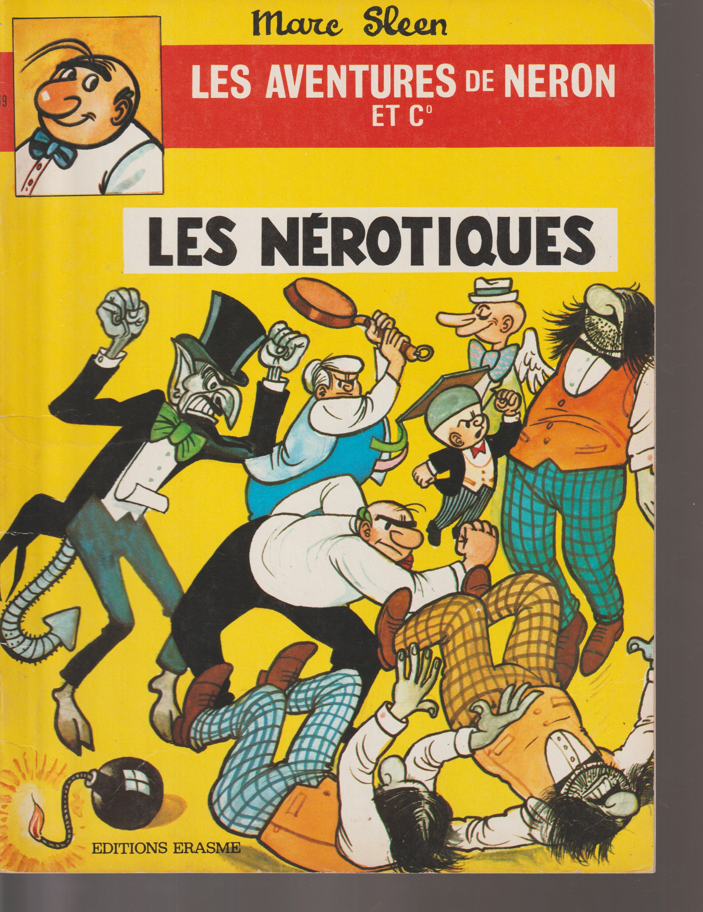 Bd - Las aventuras de Nerón - Los neróticos - Tomo 19 (Erasmes) - Marc Sleen - EO - 1970 - TTBE - Ediciones Erasmes