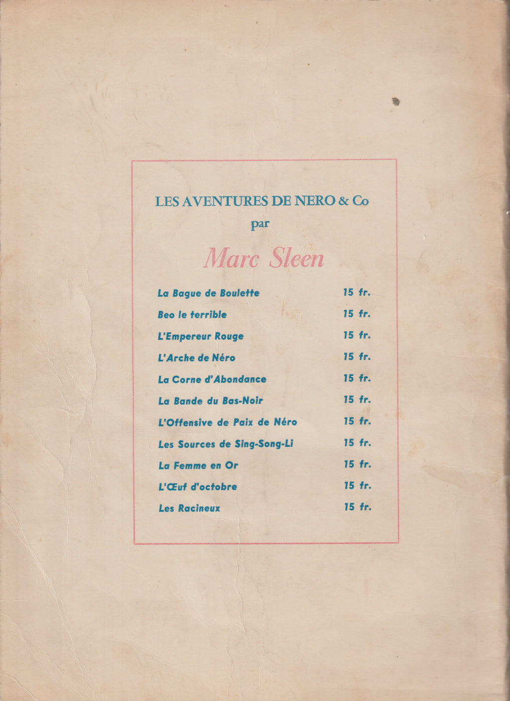 Cómic - Las aventuras de Neron - Las joyas de Gaga-Pan - Tomo 4 - Marc Sleen - EO - 1956 - TTBE - Editions du Samedi