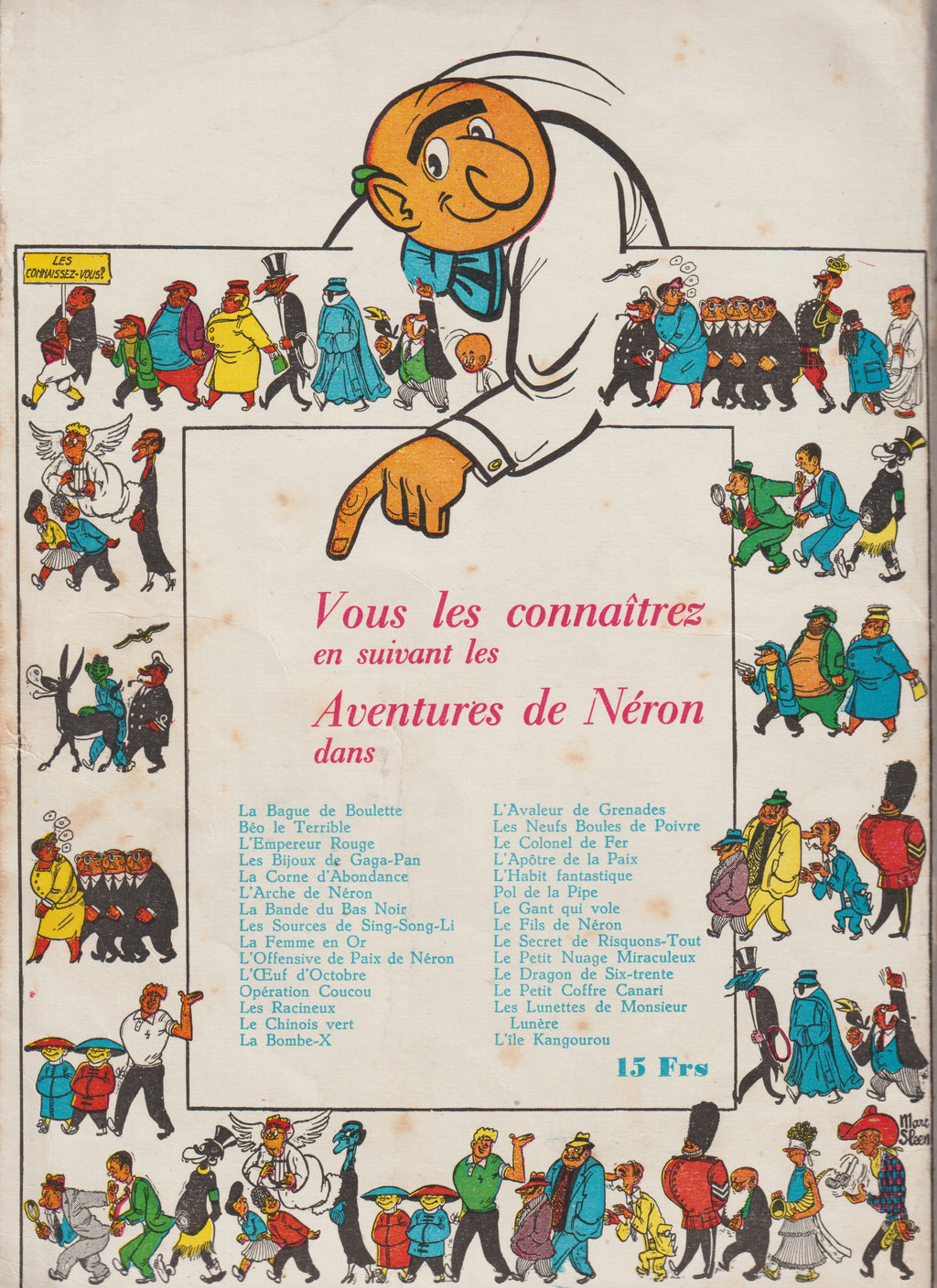 Comic book - The Adventures of Nero - Nero's Legacy - Volume 33 - Marc Sleen - 1st Edition - 1961 - VGE - Samedi Jeunesse