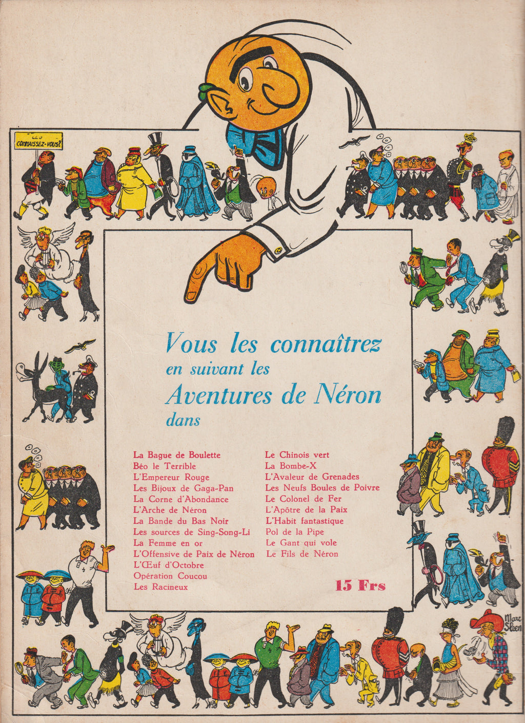Cómic - Las aventuras de Neron - El pequeño cofre canario - Tomo 27 - Marc Sleen - EO - 1960 - TTBE - Editions du Samedi