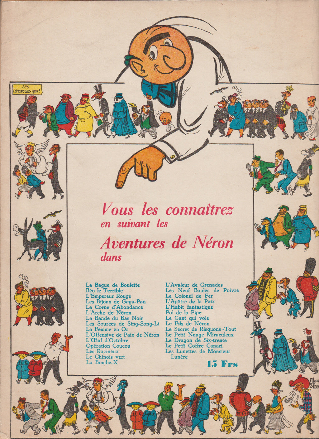 Bd - Les aventures de Neron - L'étourneau vert - Tome 29 - Marc Sleen - EO - 1961 - TTBE - Editions du Samedi