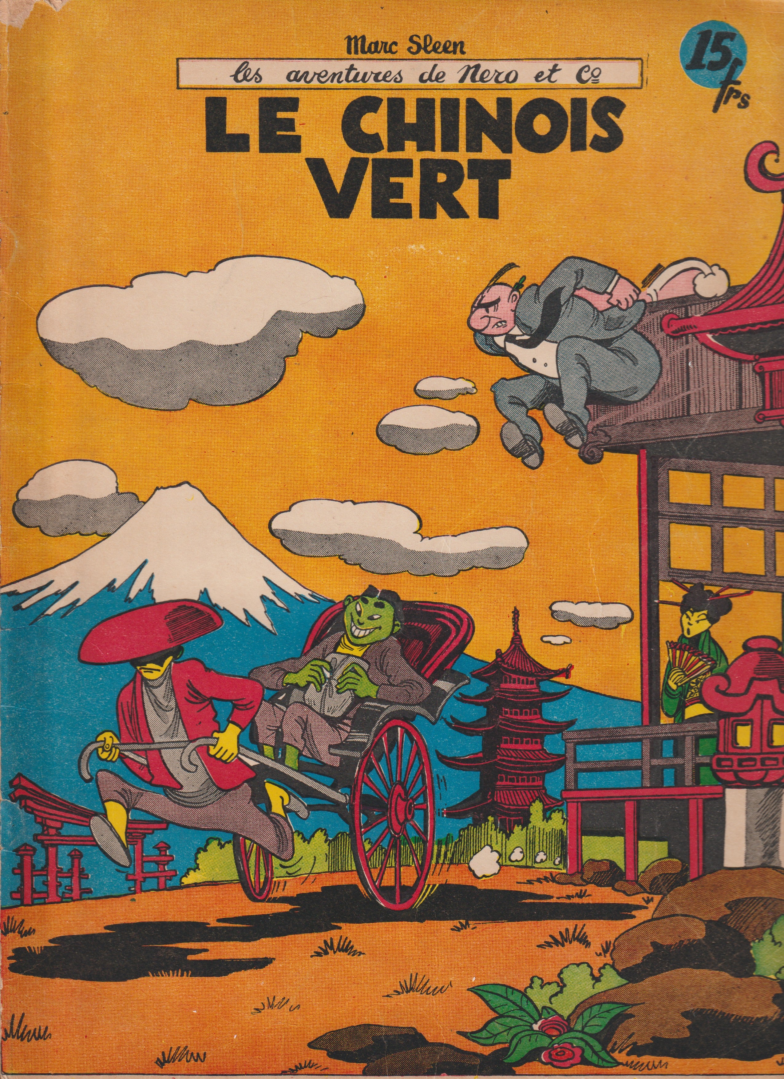 Bd - Les aventures de Neron - Le chinois vert - Tome 13 - Marc Sleen - EO - 1957 - TTBE - Editions du Samedi
