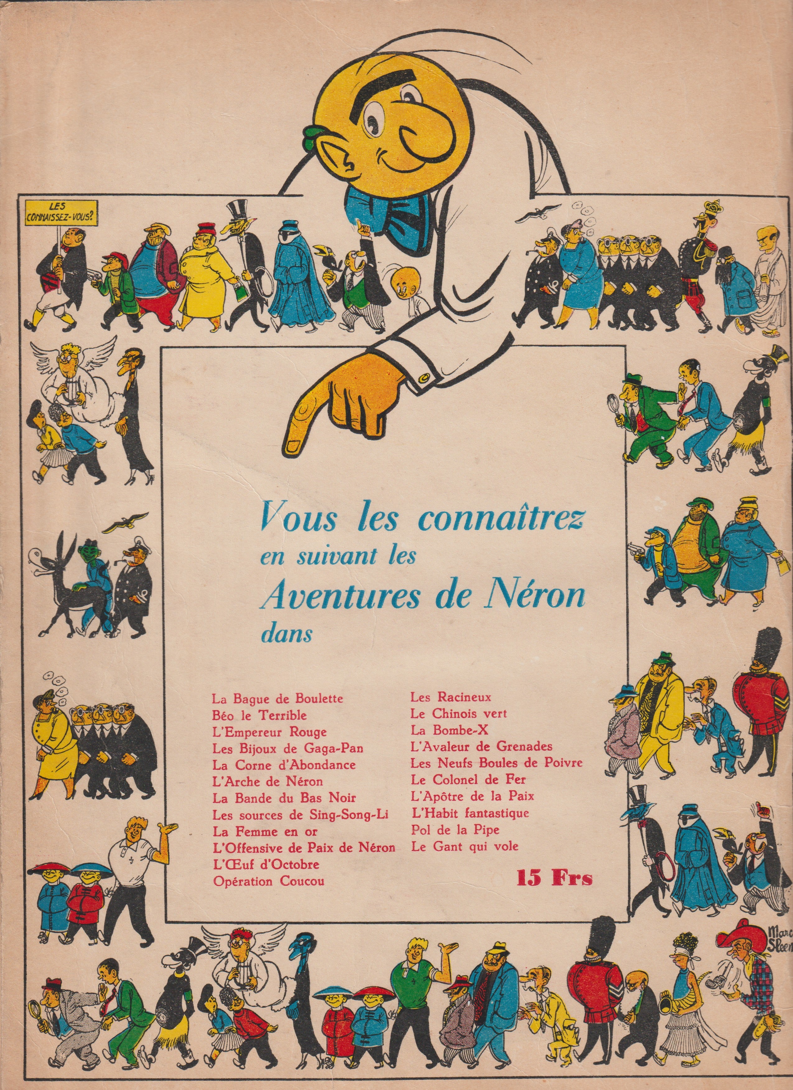 Bd - Les aventures de Neron - Le chinois vert - Tome 13 - Marc Sleen - EO - 1957 - TTBE - Editions du Samedi