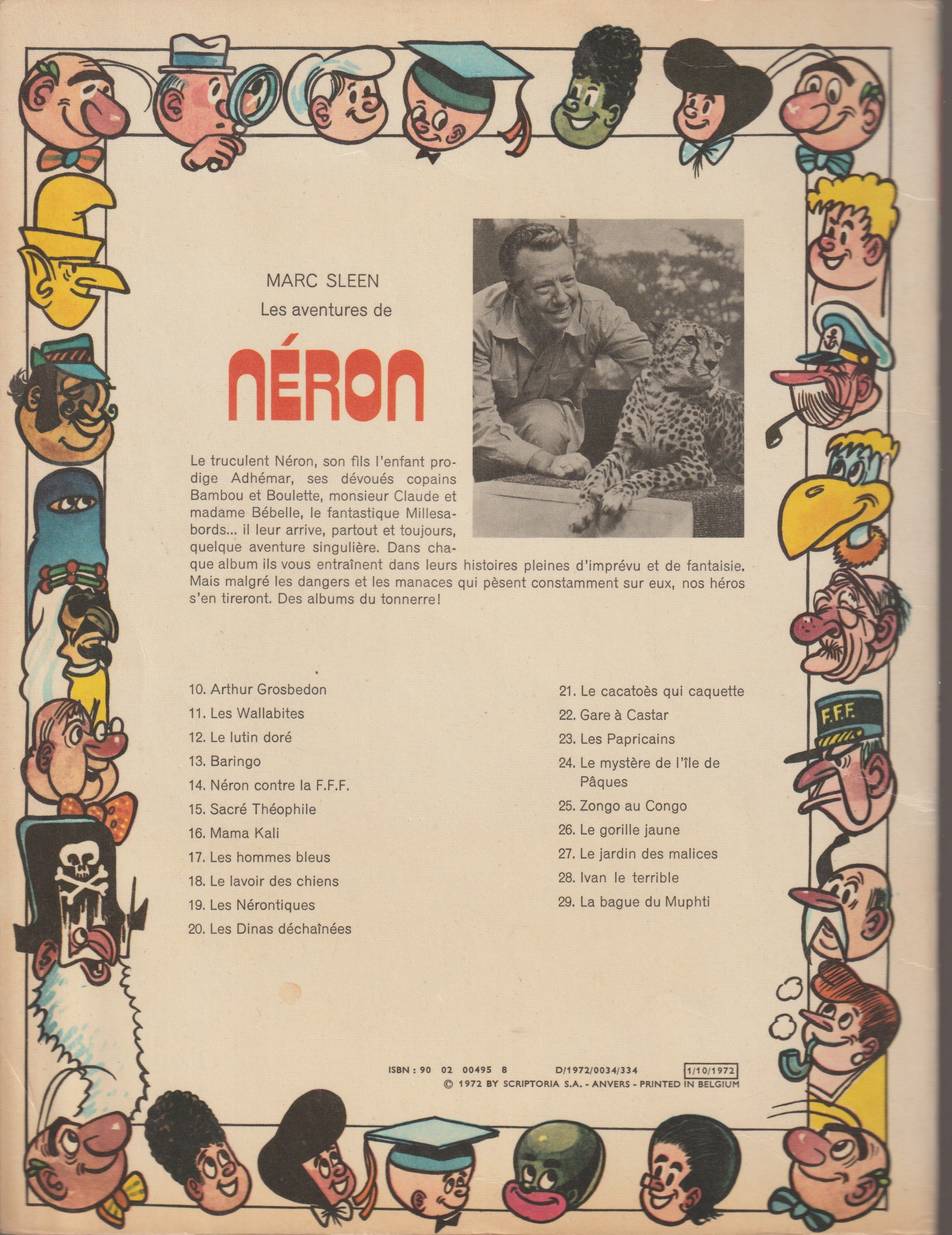 Comic Book - The Adventures of Nero - The Ring of the Mufti - Volume 29 (Erasmes) - Marc Sleen - First Edition - 1972 - Very Good Condition - Erasmes Publishers