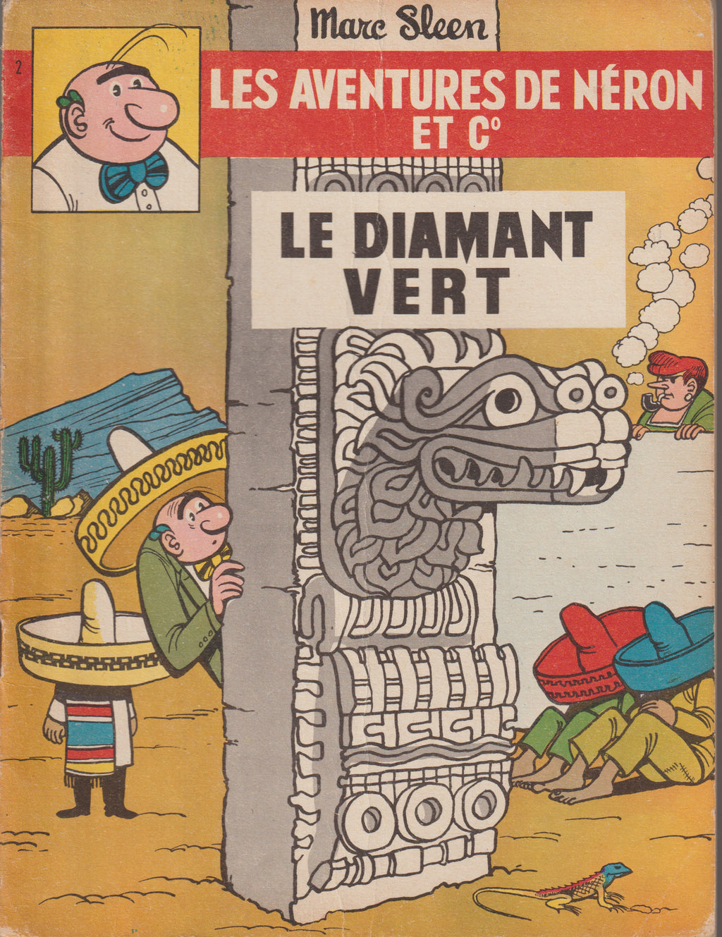 Bd - Les aventures de Neron - Le diamant vert - Tome 2 (Erasmes) - Marc Sleen - EO - 1967 - TTBE - Editions Erasmes