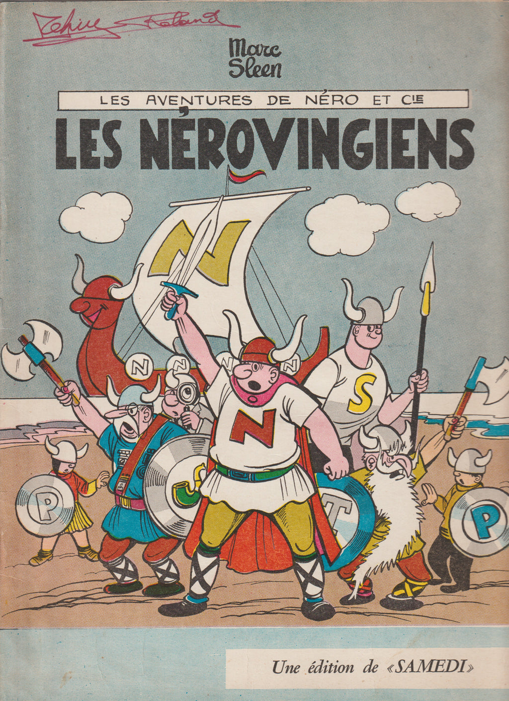 Bd - Les aventures de Neron - Les Nérovingiens - Tome 30 - Marc Sleen - EO - 1961 - TTBE - Editions du Samedi