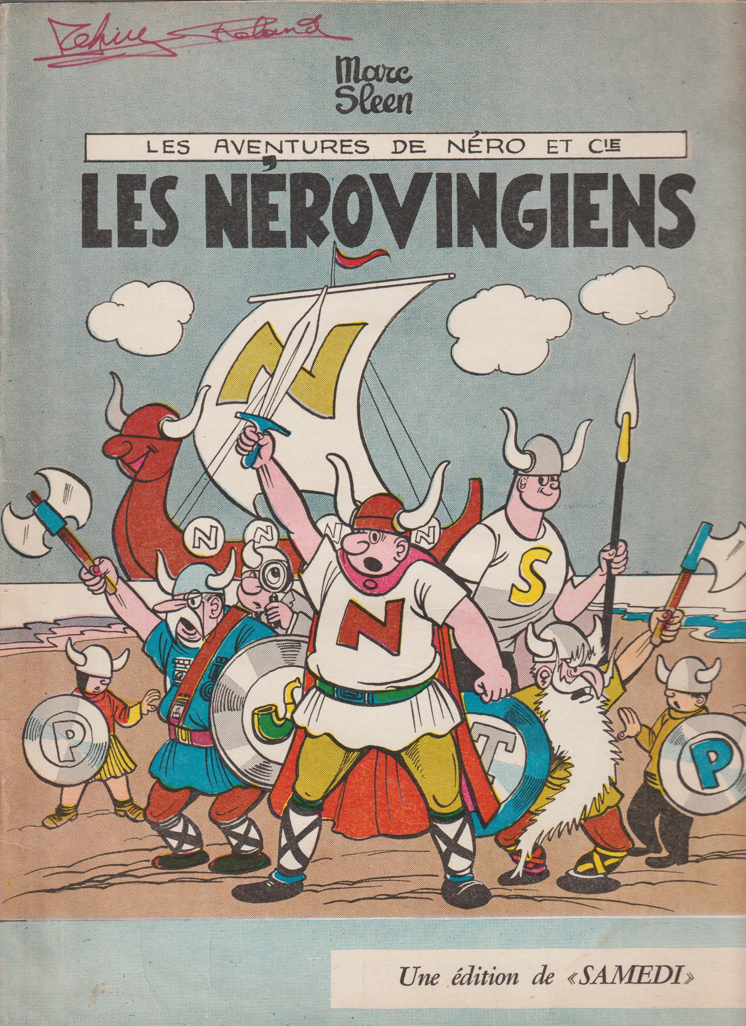 Bd - Les aventures de Neron - Les Nérovingiens - Tome 30 - Marc Sleen - EO - 1961 - TTBE - Editions du Samedi
