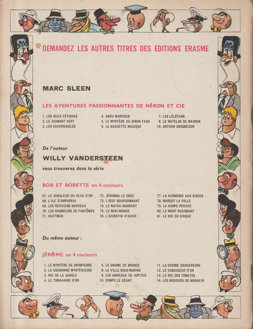 Cómic - Las aventuras de Neron - El colchón de Madrás - Tomo 8 (Erasmes) - Marc Sleen - EO - 1967 - TTBE - Ediciones Erasmes
