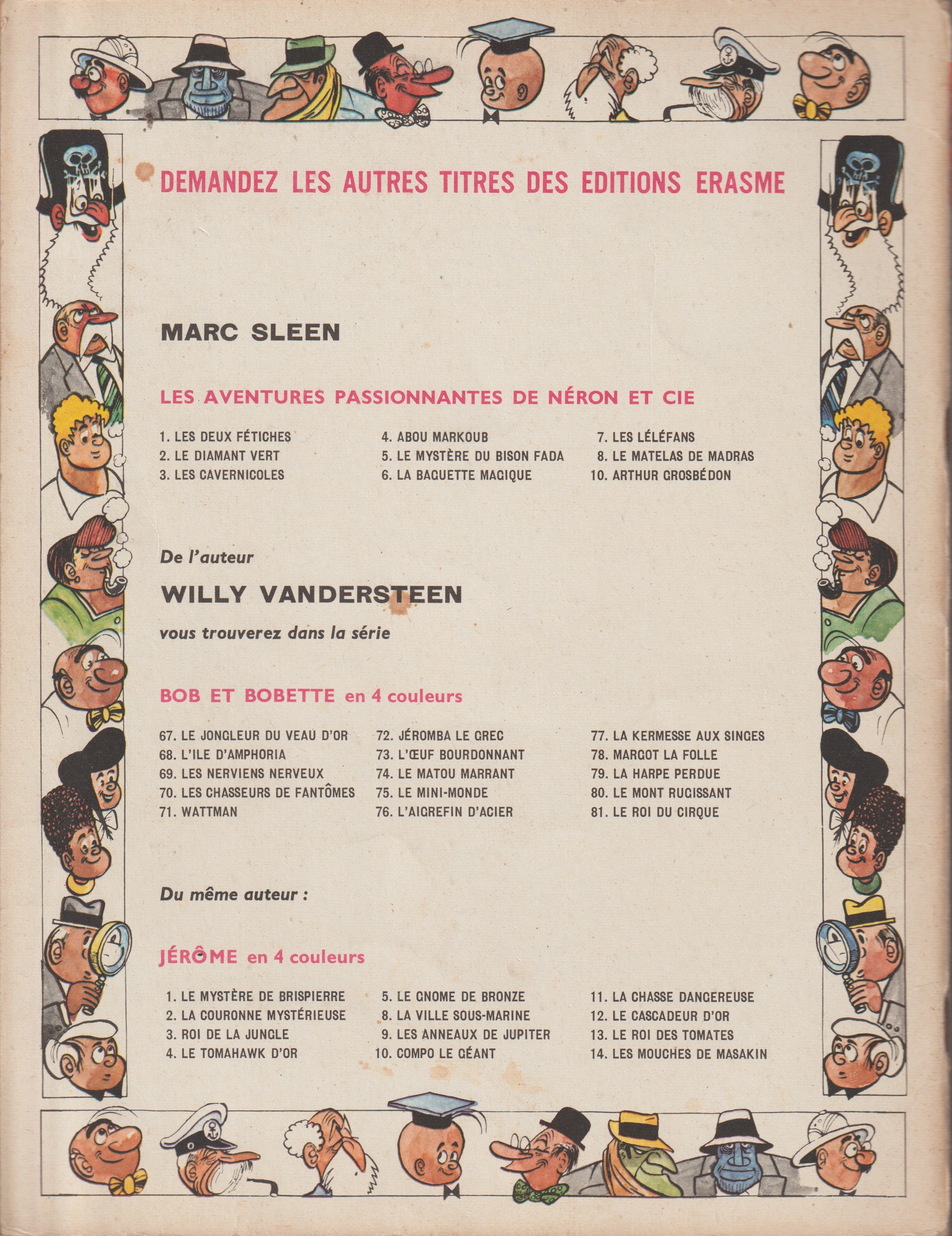 Cómic - Las aventuras de Neron - El colchón de Madrás - Tomo 8 (Erasmes) - Marc Sleen - EO - 1967 - TTBE - Ediciones Erasmes