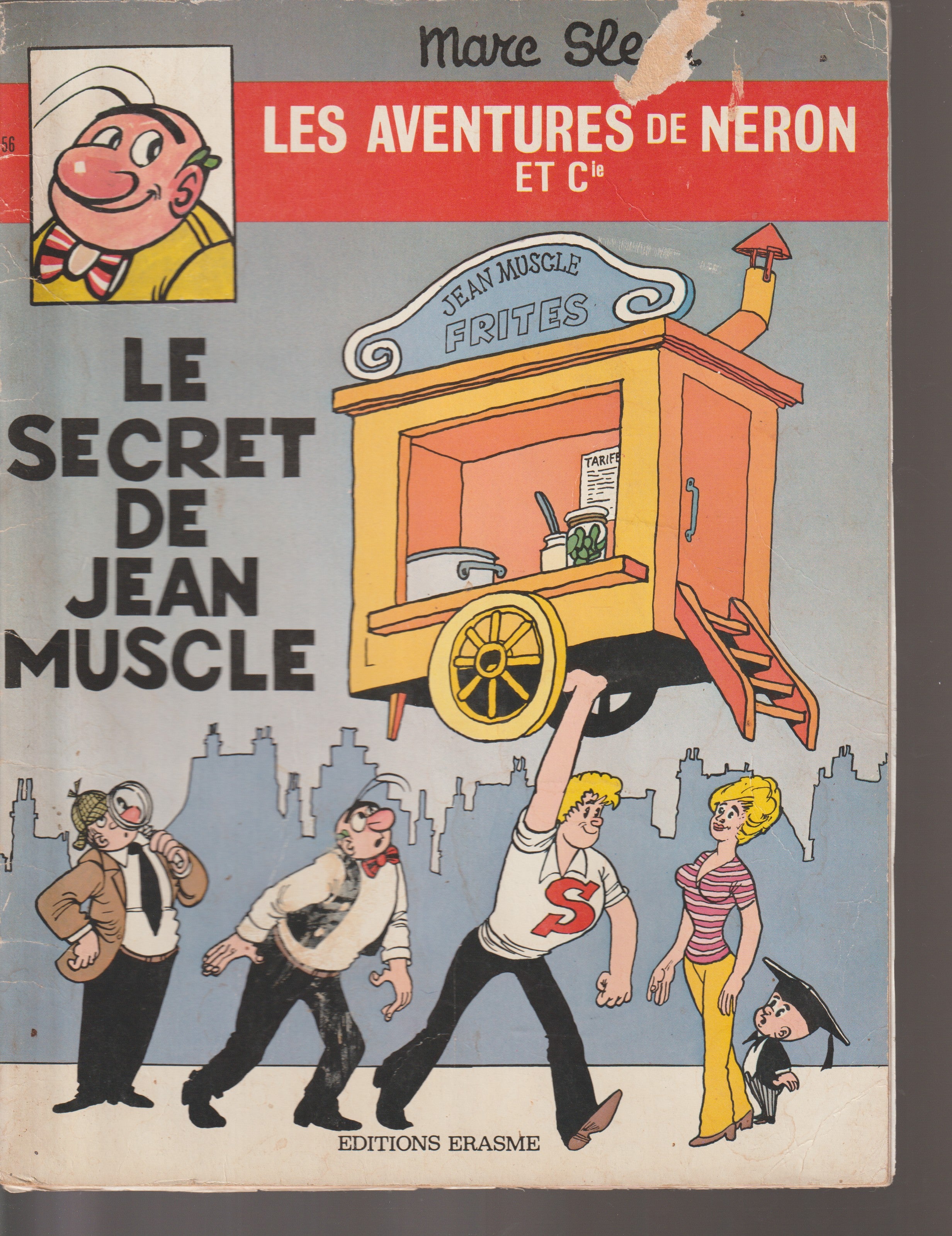 Bd - Las aventuras de Nerón - El secreto de Jean Muscle - Tomo 56 (Erasmes) - Marc Sleen - EO - 1978 - TTBE - Ediciones Erasmes