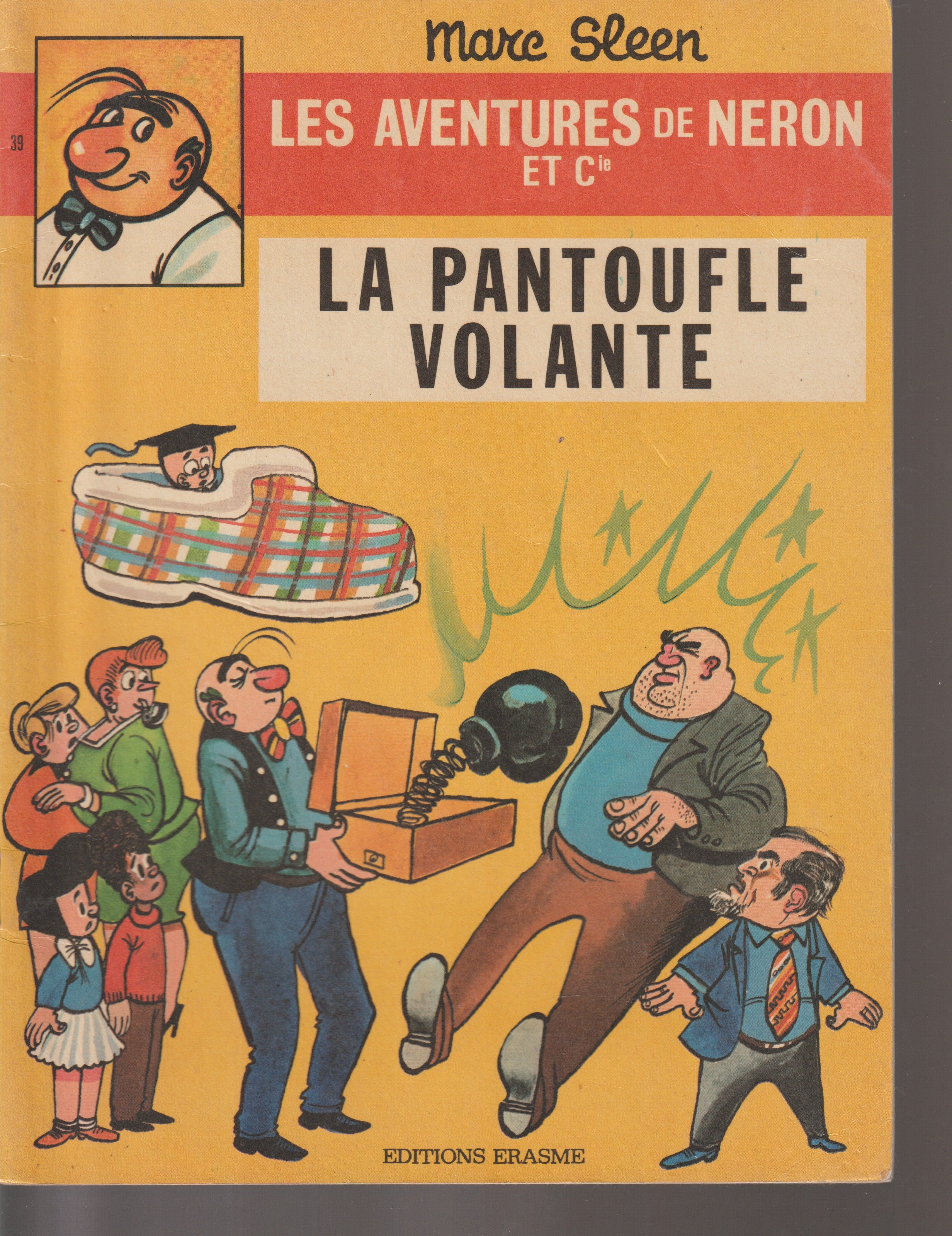 Bd - Las aventuras de Nerón - La zapatilla voladora - Tomo 39 (Erasmes) - Marc Sleen - EO - 1974 - TTBE - Ediciones Erasmes