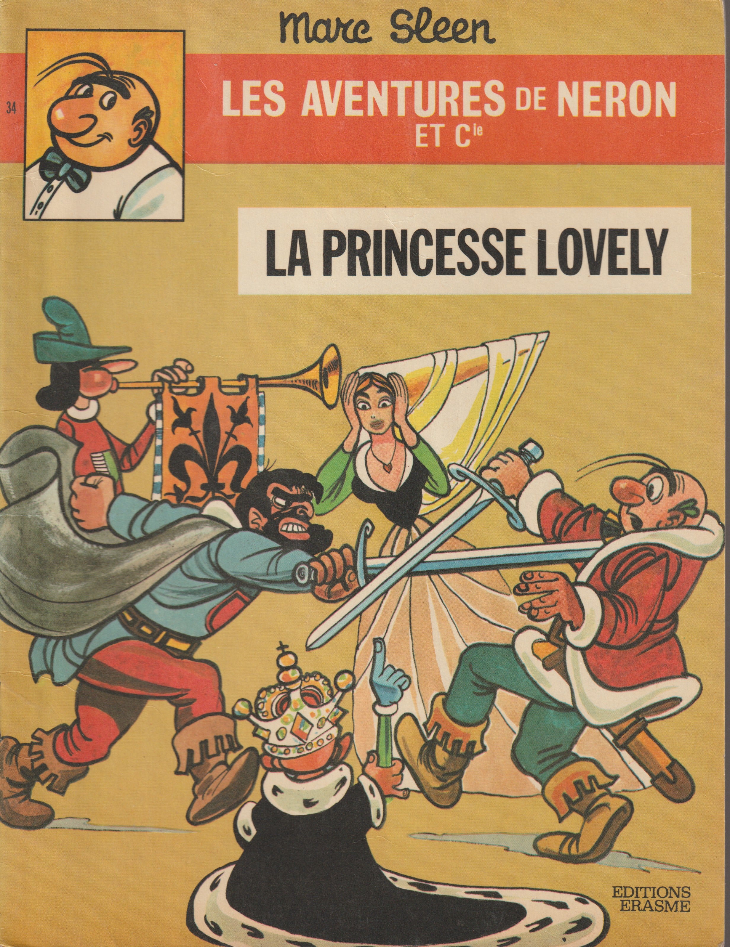 Bd - Las aventuras de Nerón - La princesa Lovely - Tomo 34 (Erasmes) - Marc Sleen - EO - 1973 - TTBE - Ediciones Erasmes
