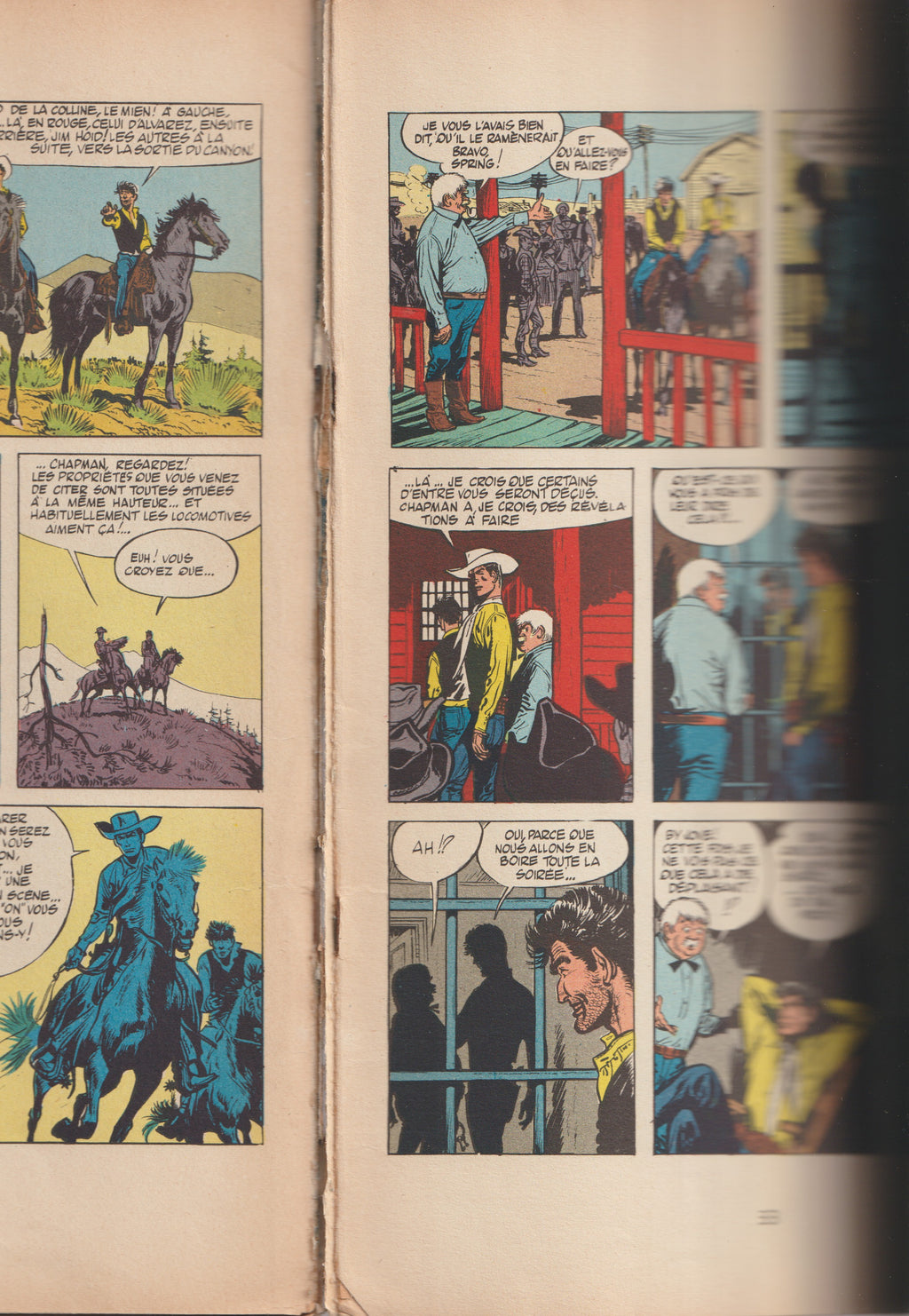BD  Jerry Spring - Le ranch de la malchance - N°7 - EO- Souple -1959 - BE- Jijé - Dupuis