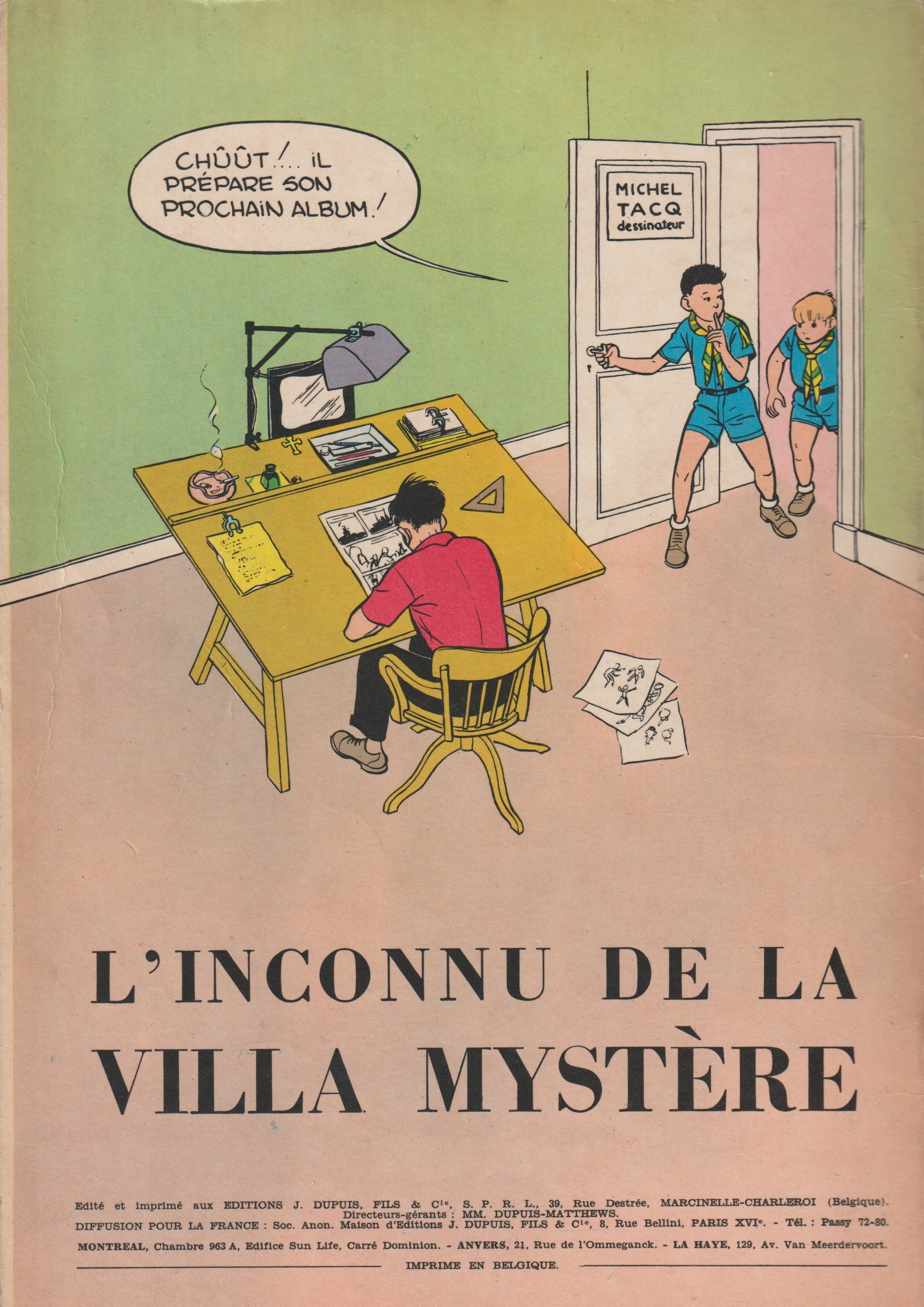 Bd - La patrouille des castors - Tome 2 - Le disparu de ker-aven - Mitacq - EO Belge - 1958 - TBE - Dupuis