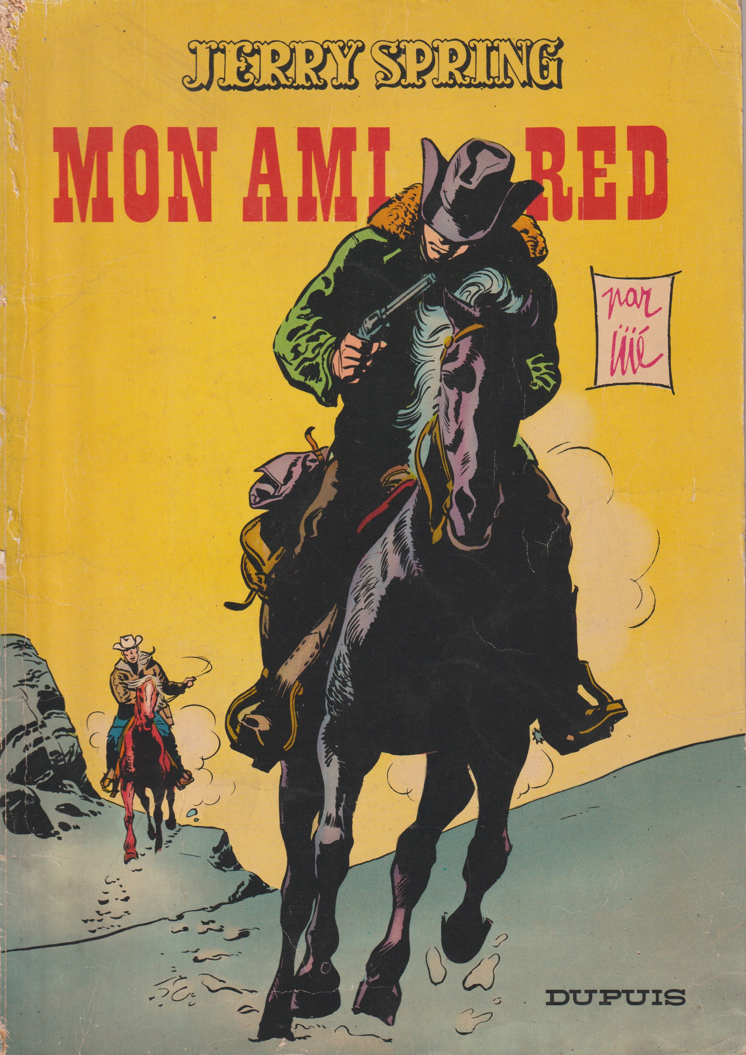 BD  Jerry Spring - Mon ami Red - N°15 - EO- Souple - 1965 - BE- Jijé - Dupuis