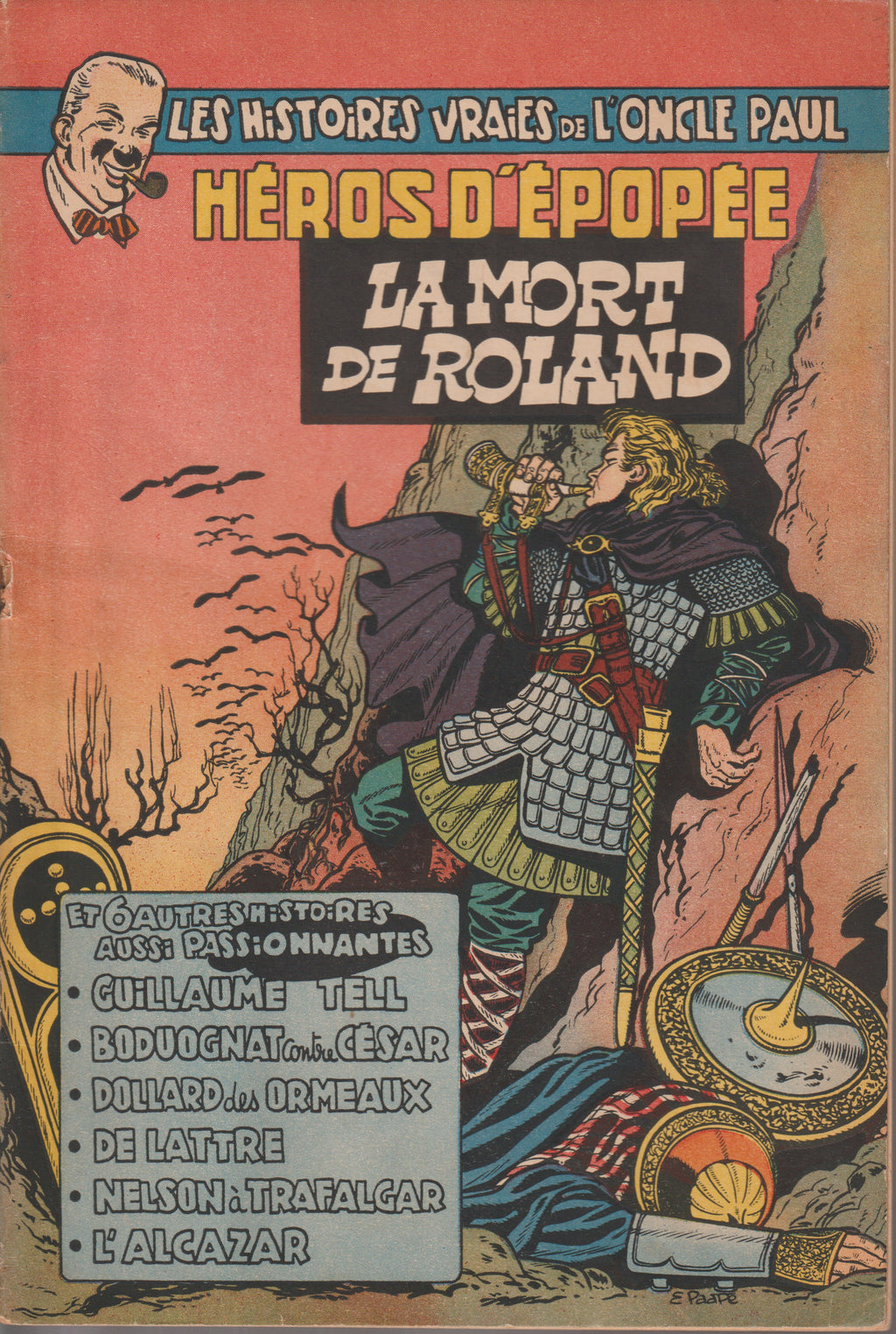 Bd - Les histoires vraies de l'oncle paul - La mort de Roland - Collectif - EO - 1954 - EM - Dupuis