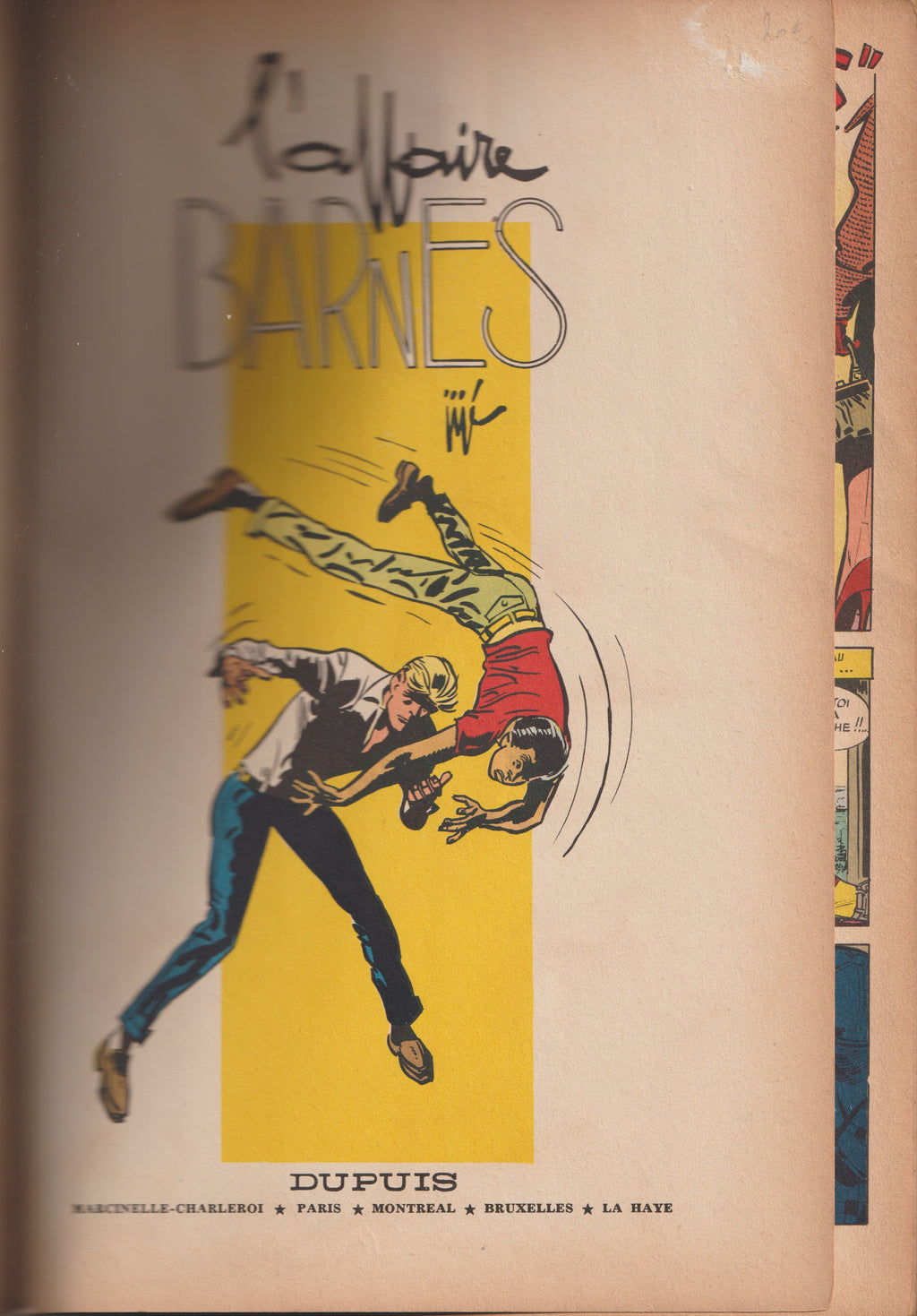 Bd - Les aventures de Jean Valhardi - L'affaires Barnes - Tome 8 - Jijé - EO - 1959 - EM - Dupuis