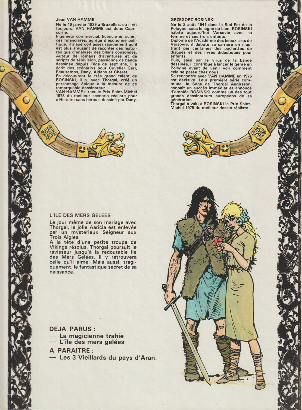 BD  Thorgal  - N°2 - L'Île des Mers gelées - EO - 1980 - BE - Rosinski