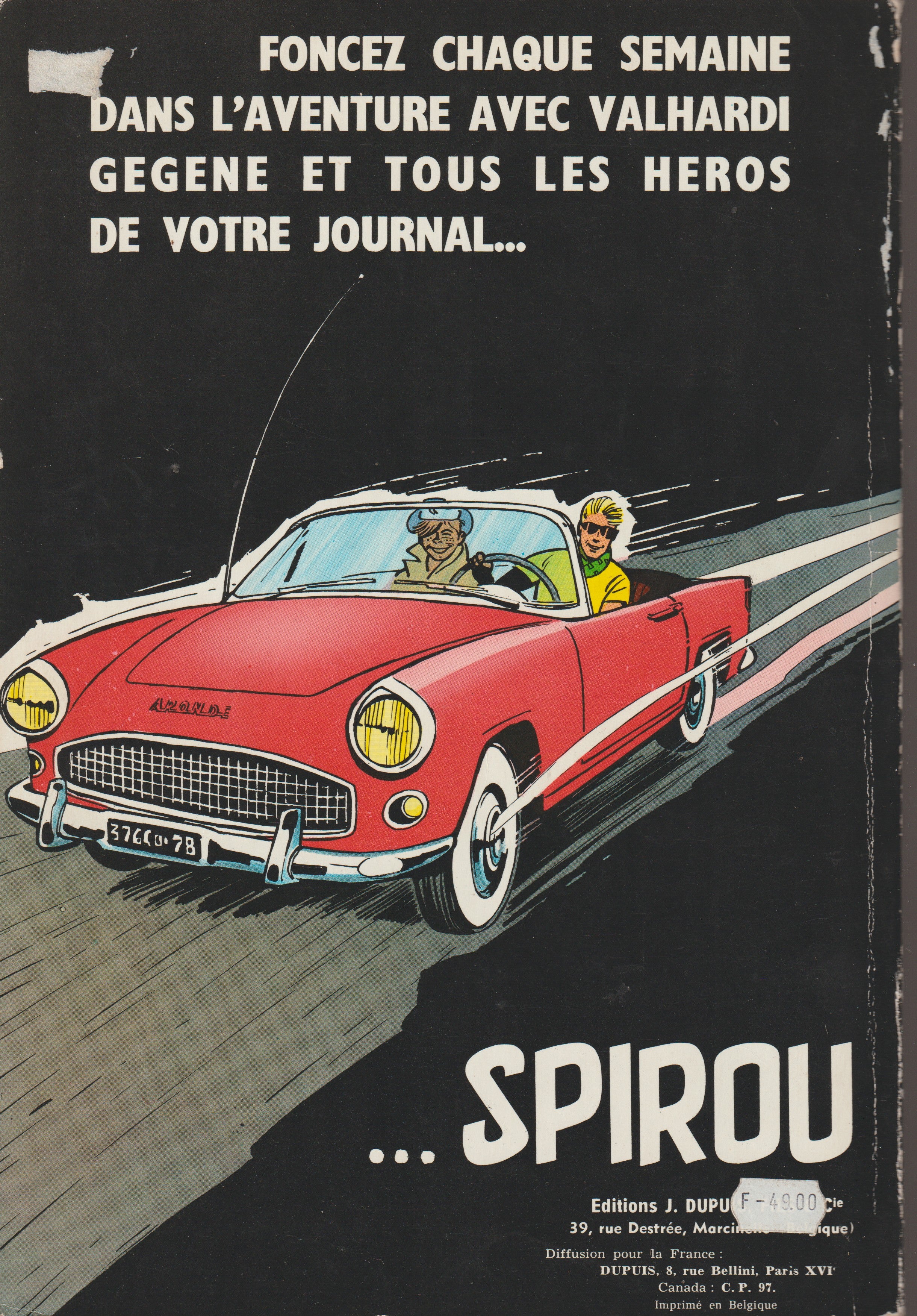 Bd - Les aventures de Jean Valhardi - Le sercret de Neptune - Tome 10 - Jijé - EO - 1961- BE - Dupuis