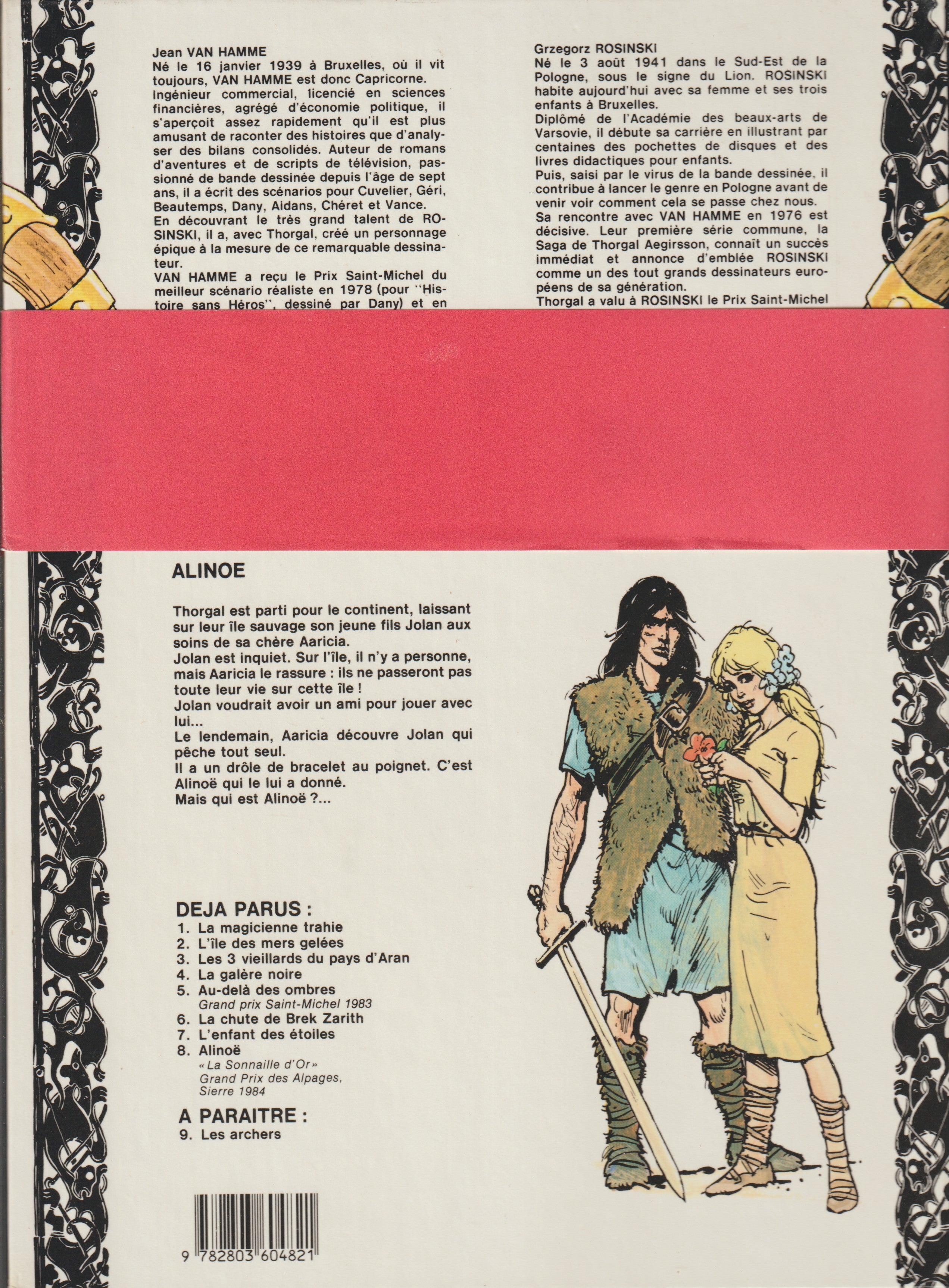 BD  Thorgal  - N°8 - Alinoë - EO - 1985 - TTBE - Rosinski