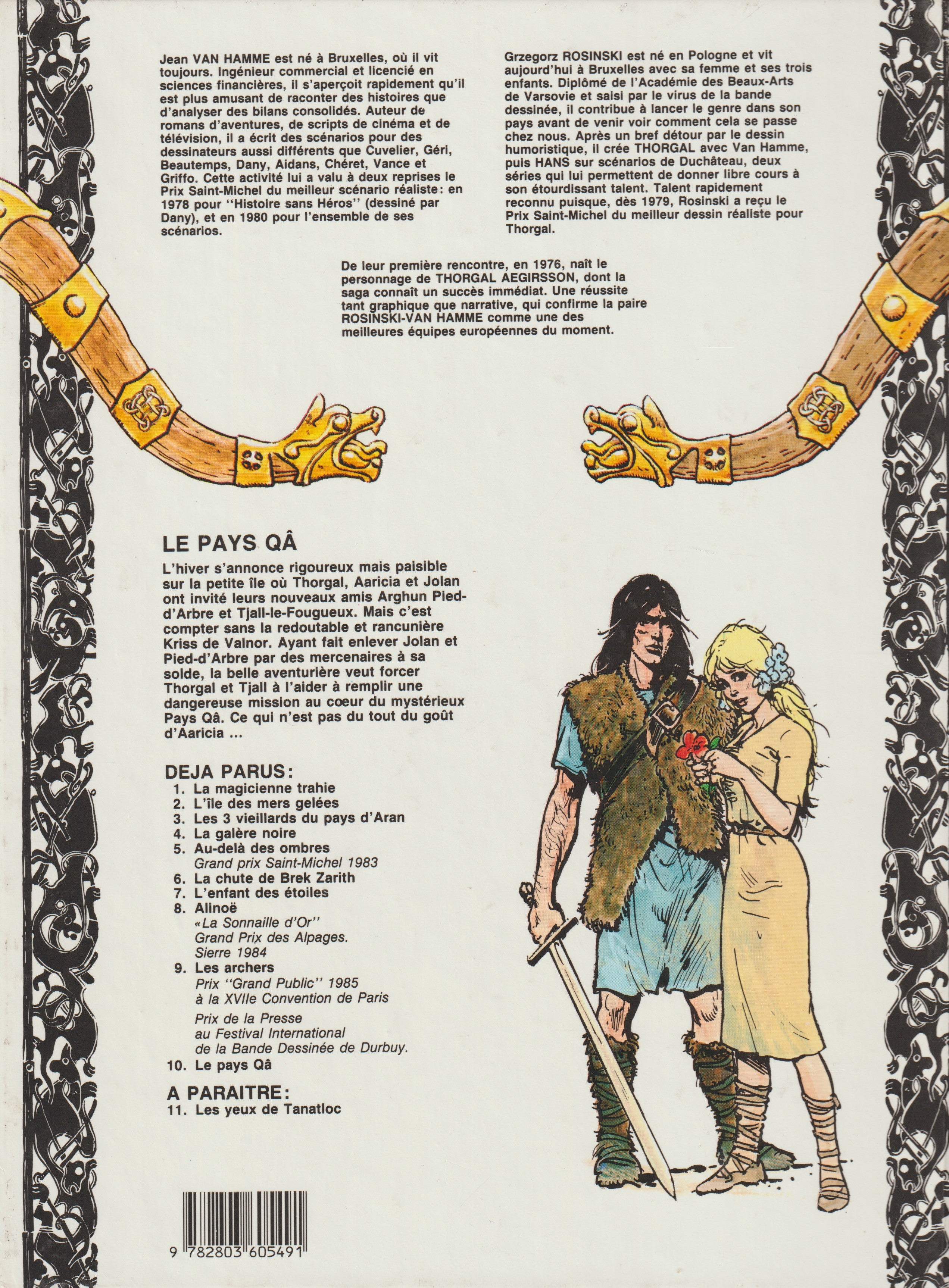 BD  Thorgal  - N°10 - Le pays Qâ - EO - 1986 - TBE - Rosinski